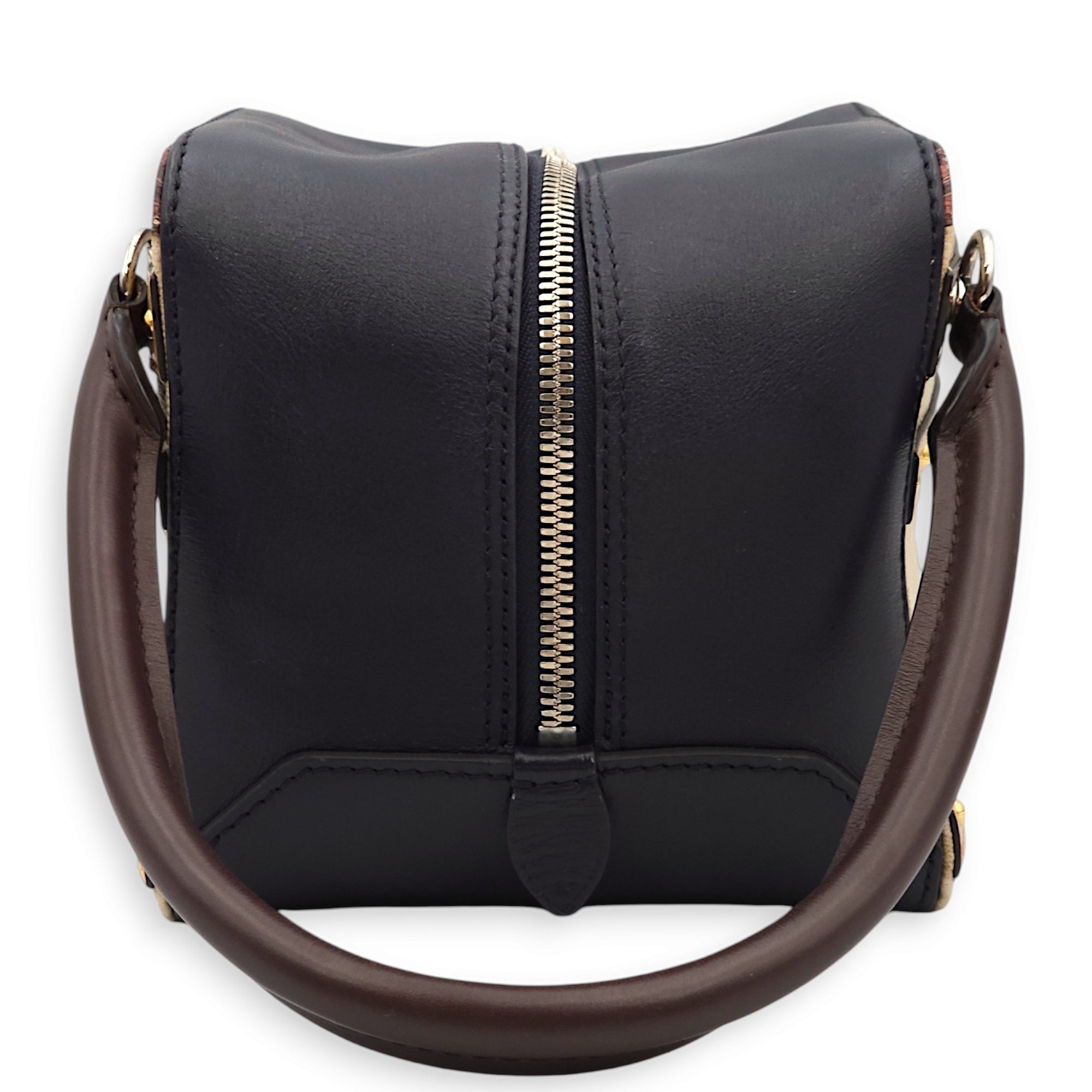 Time Trunk Square Multi-colour Top Handle Bag in Canvas/Calf, Palladium hardware - Image 7