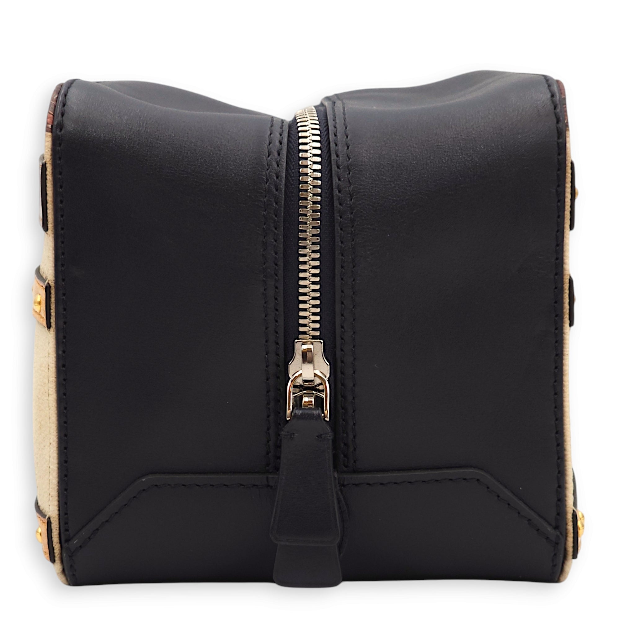 Time Trunk Square Multi-colour Top Handle Bag in Canvas/Calf, Palladium hardware - Image 6