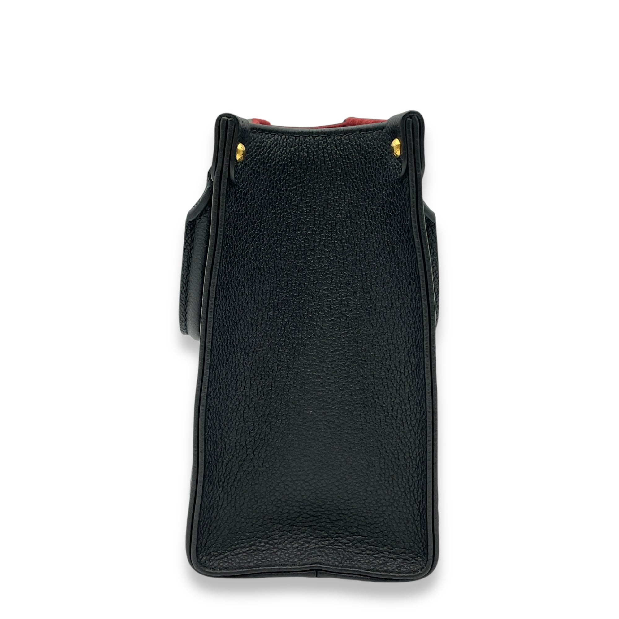 OnTheGo PM Black/Beige Top Handle Bag in Monogram Empriente Leather, Gold hardware - Image 3