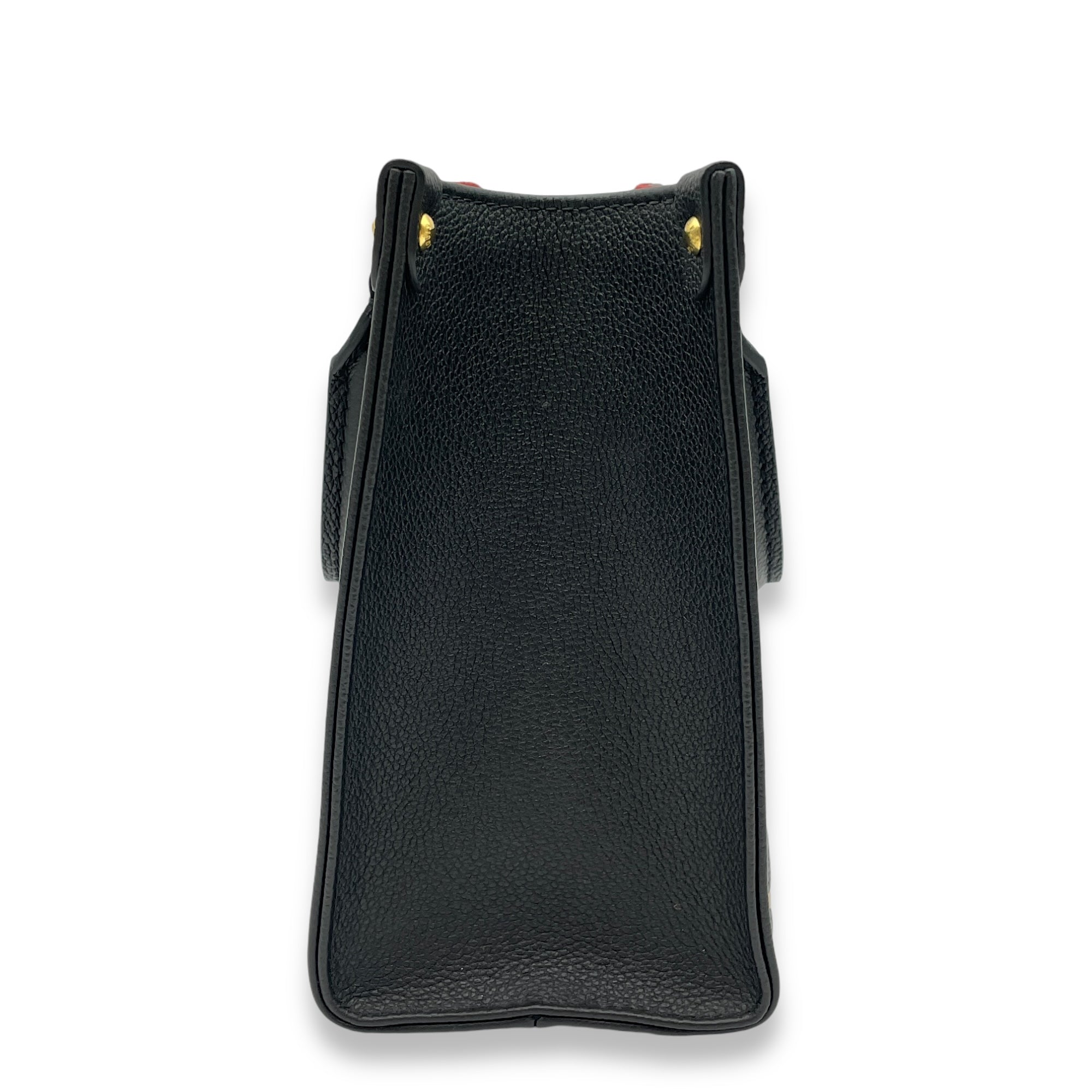 OnTheGo PM Black/Beige Top Handle Bag in Monogram Empriente Leather, Gold hardware - Image 4