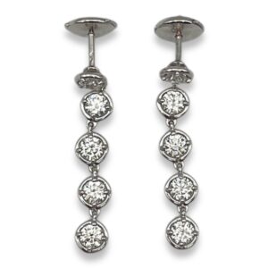 Palmyre Earrings in White Gold