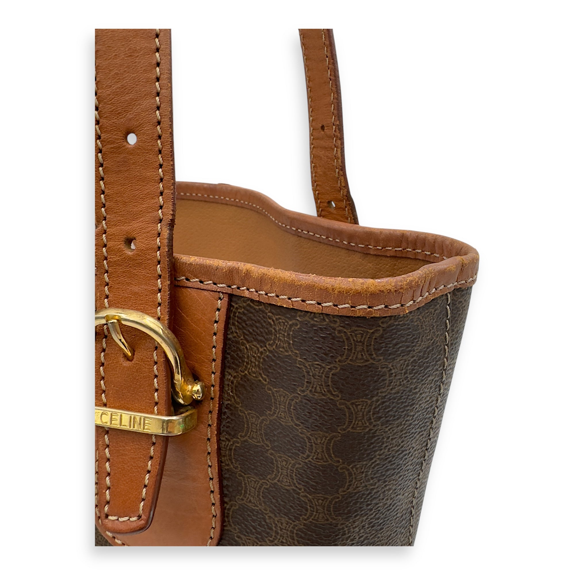 Macadam Tote Bag Brown in Coated Canvas, Gold hardware - Image 9