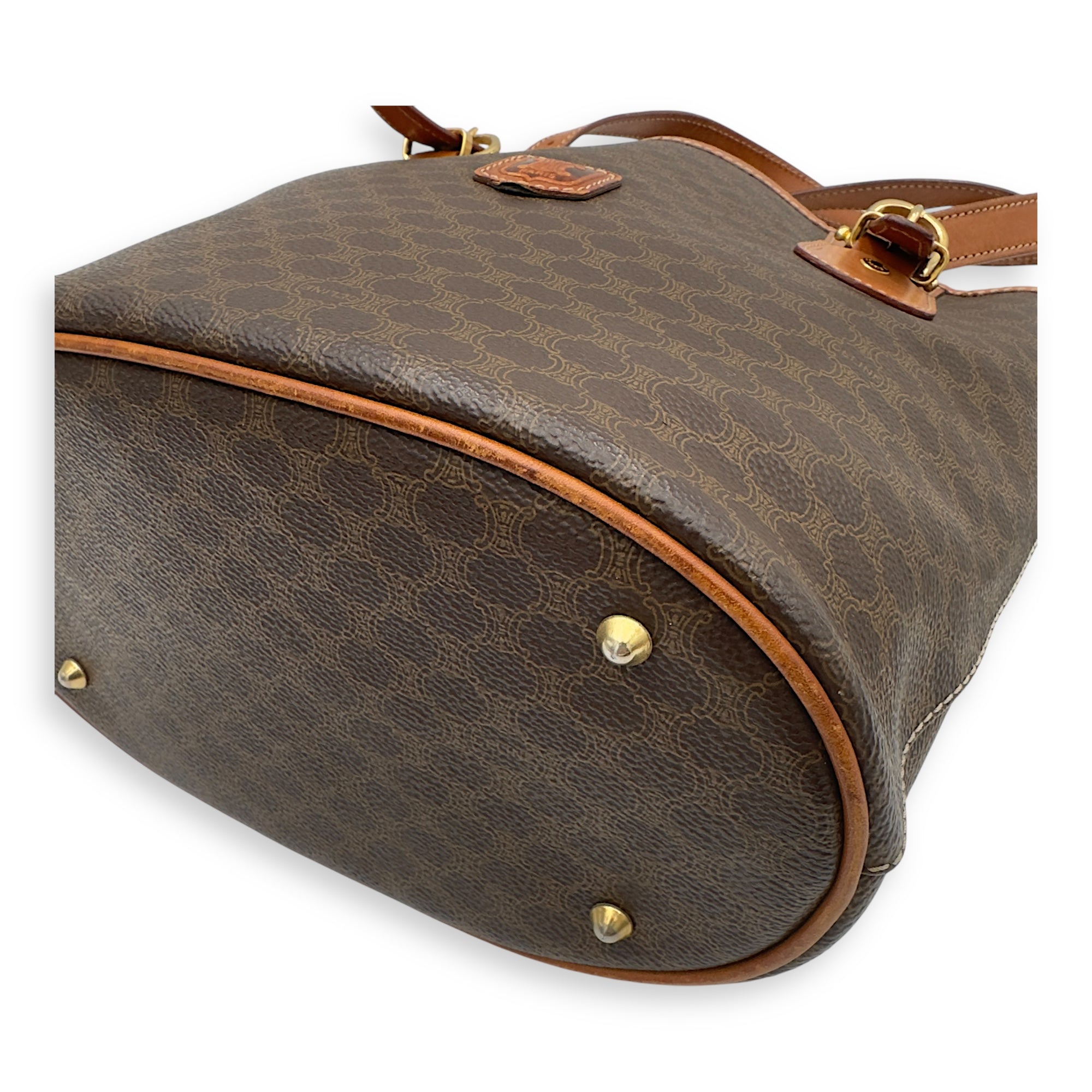 Macadam Tote Bag Brown in Coated Canvas, Gold hardware - Image 13