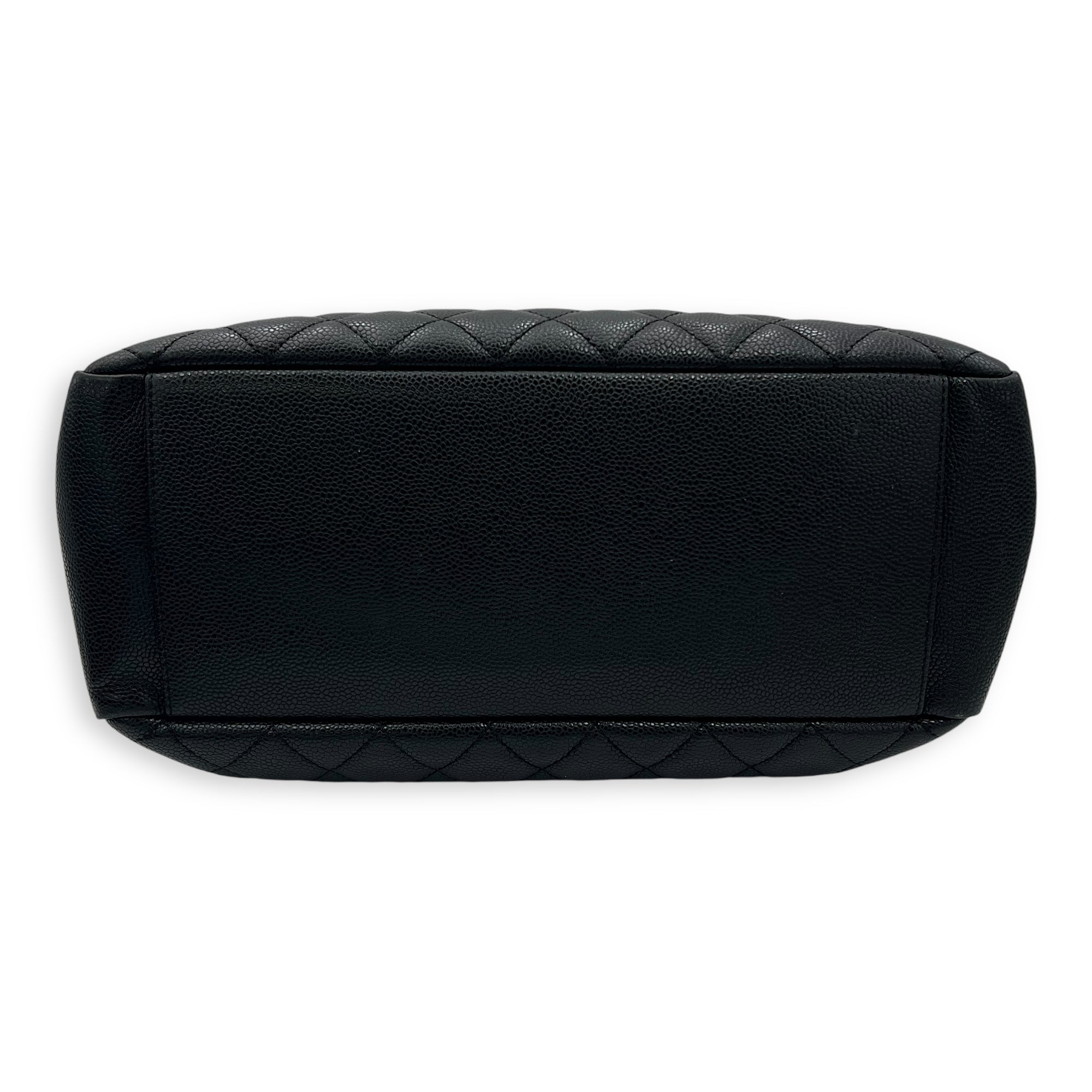 GST Black Tote Bag in Caviar Leather, Gold hardware - Image 5