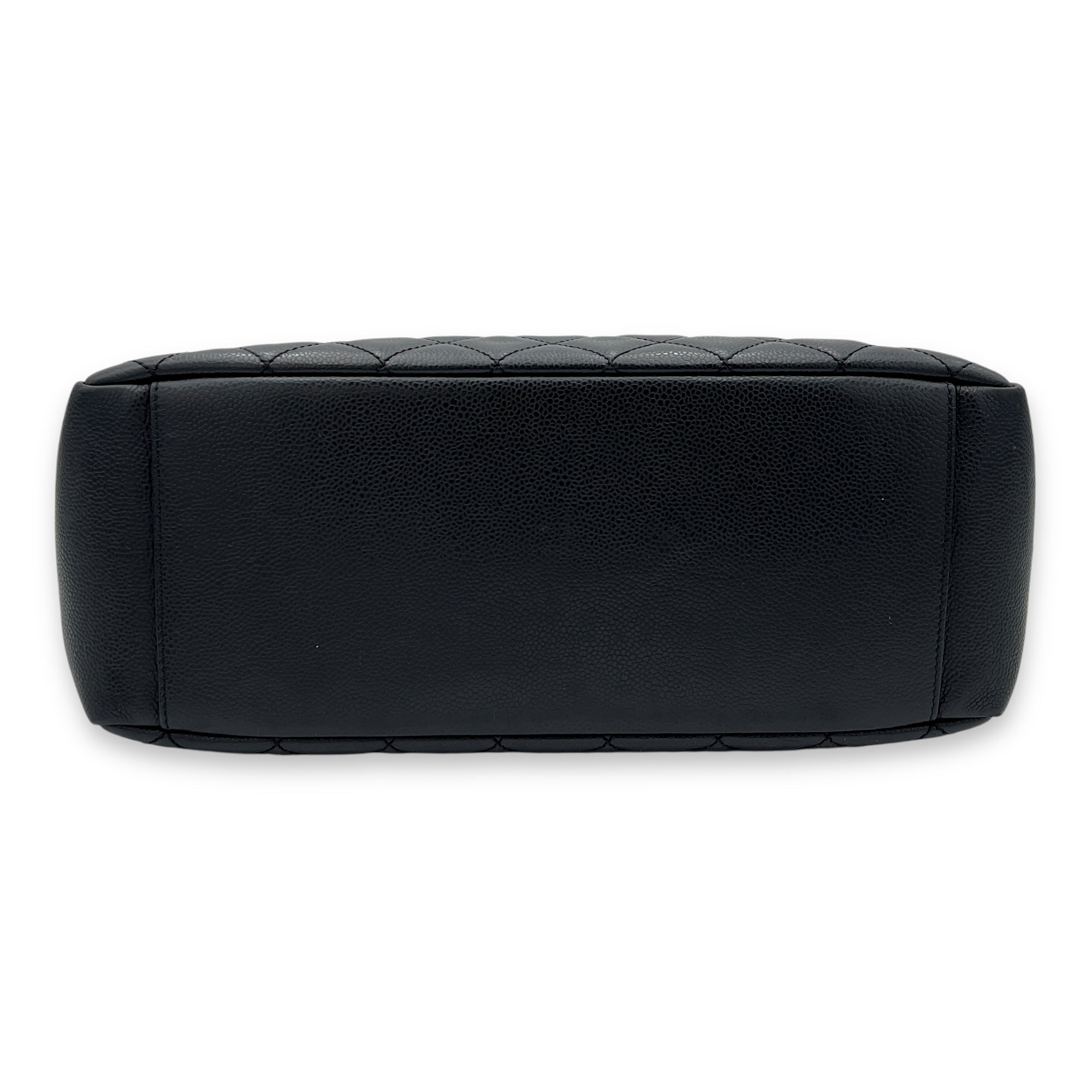 GST Large Black Tote Bag in Caviar Leather, Gold hardware - Image 5