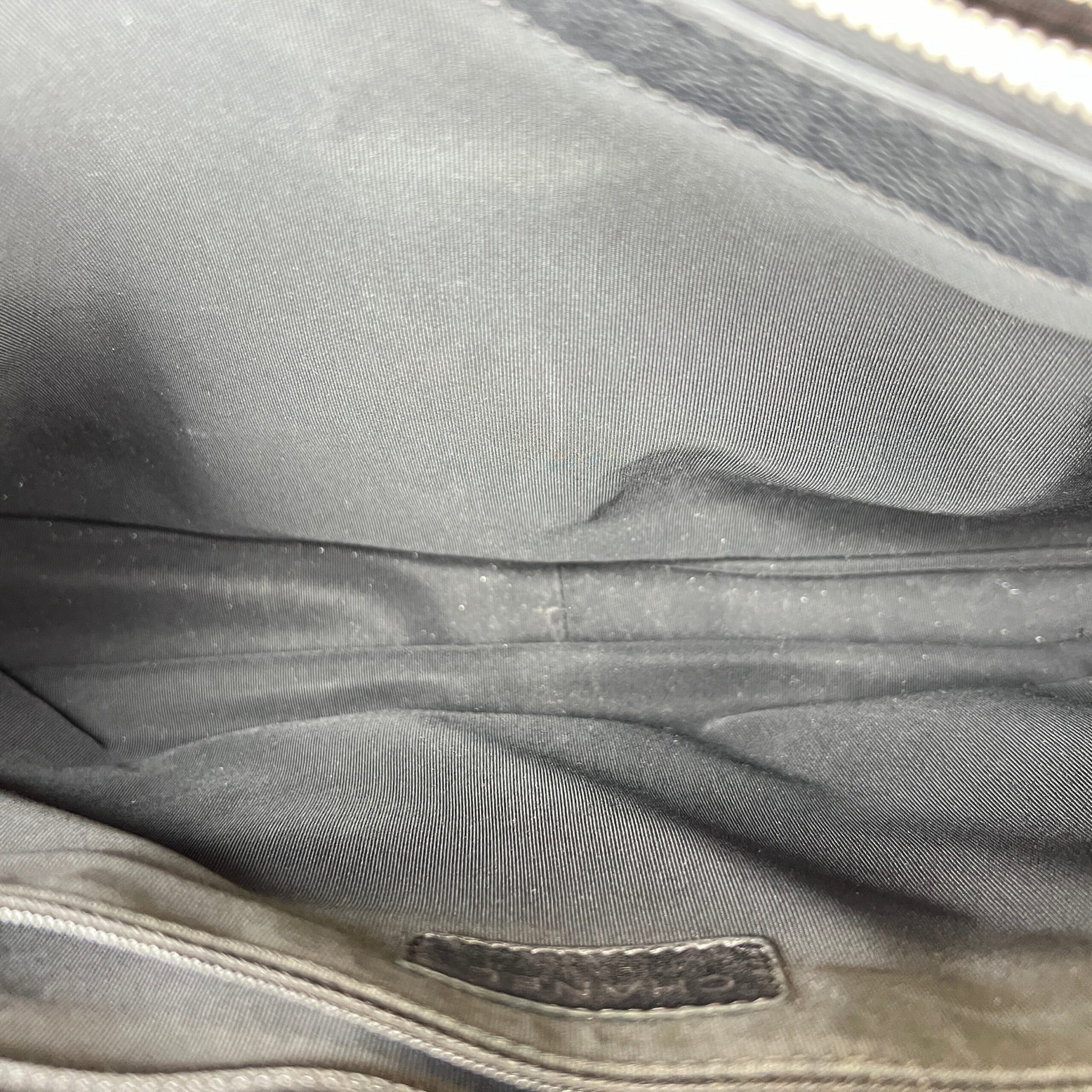 Grand Shopping Black Tote Bag in Caviar Leather, Silver hardware - Image 11