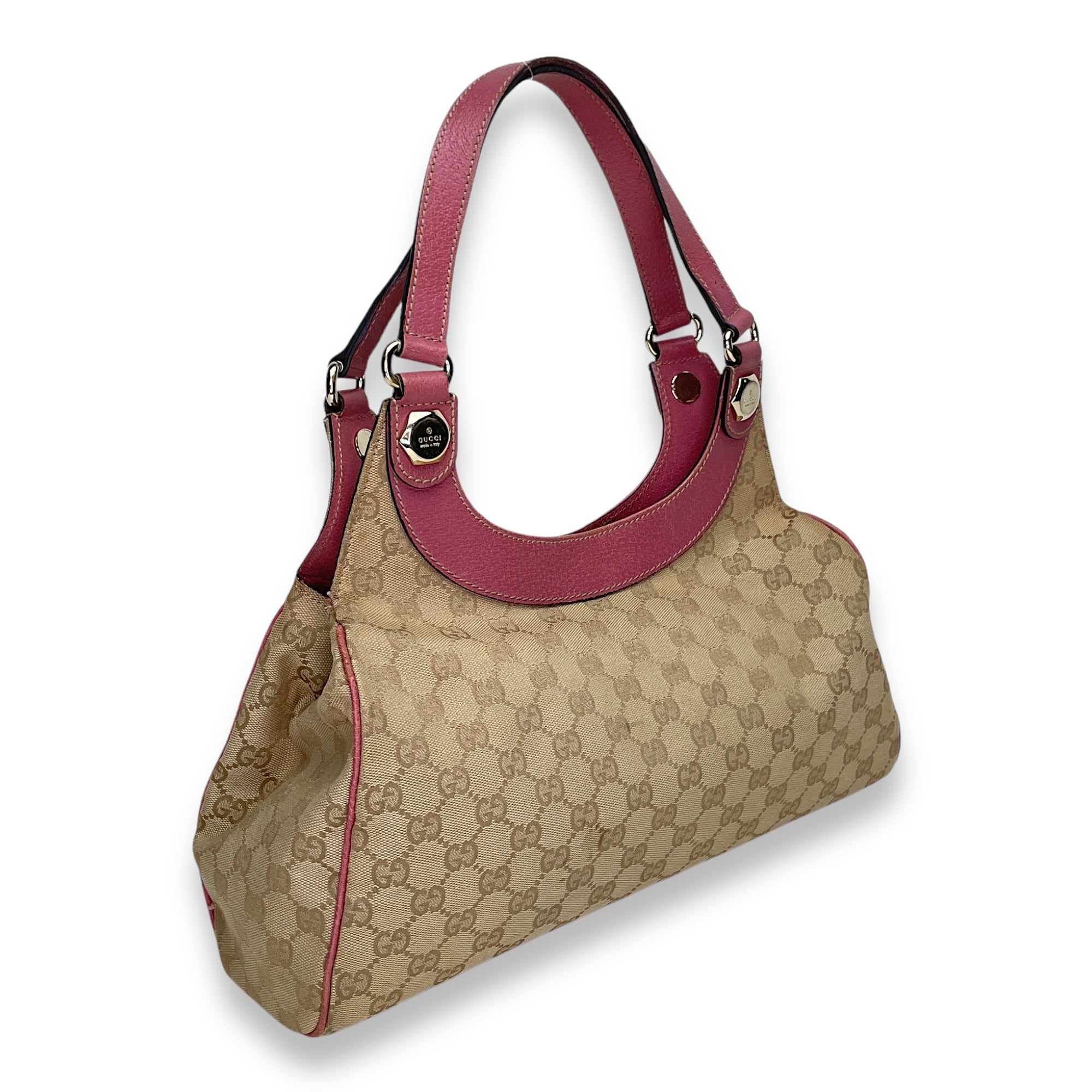 GG Charmy Shoulder bag in Canvas, Light Gold Hardware - Image 4