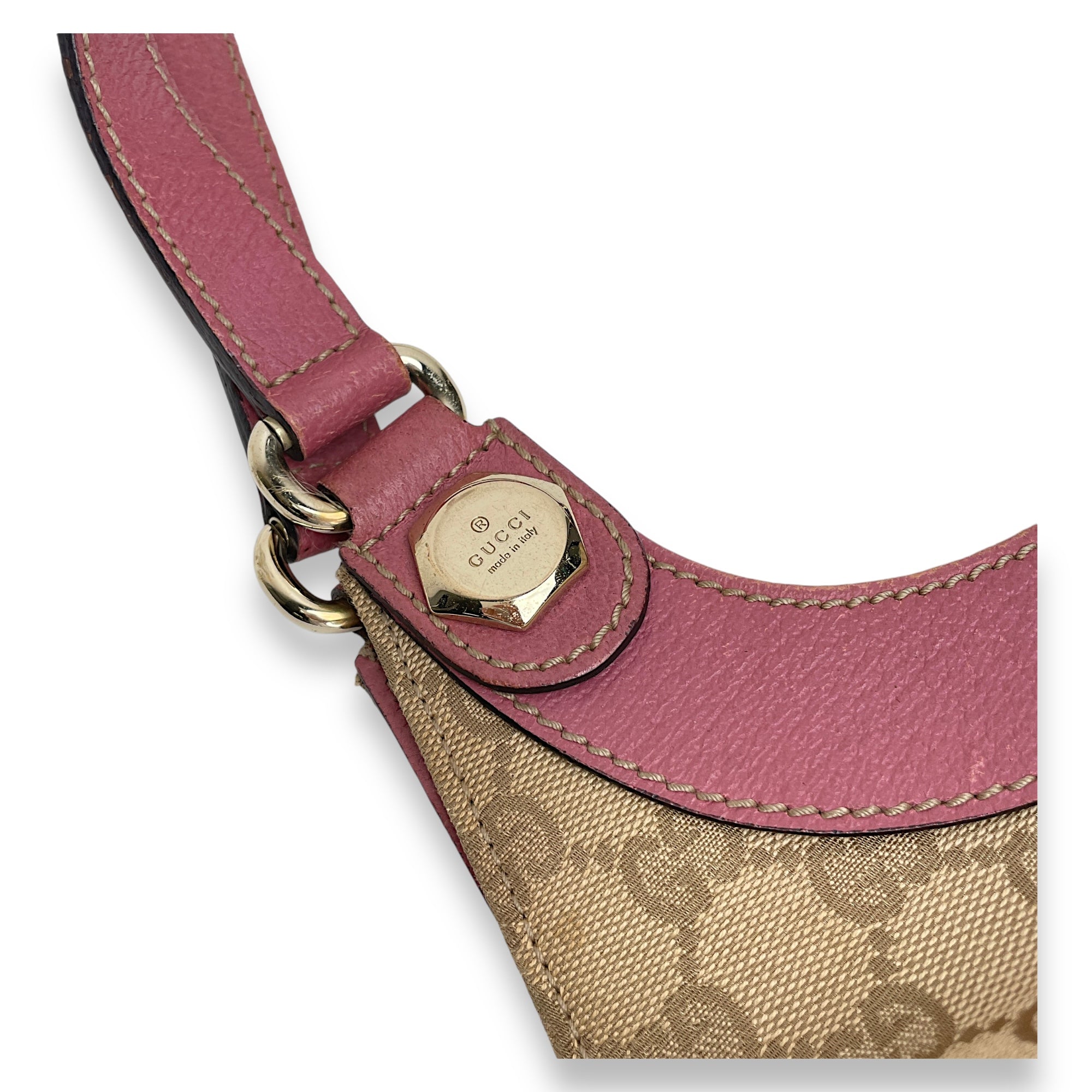 GG Charmy Shoulder bag in Canvas, Light Gold Hardware - Image 7