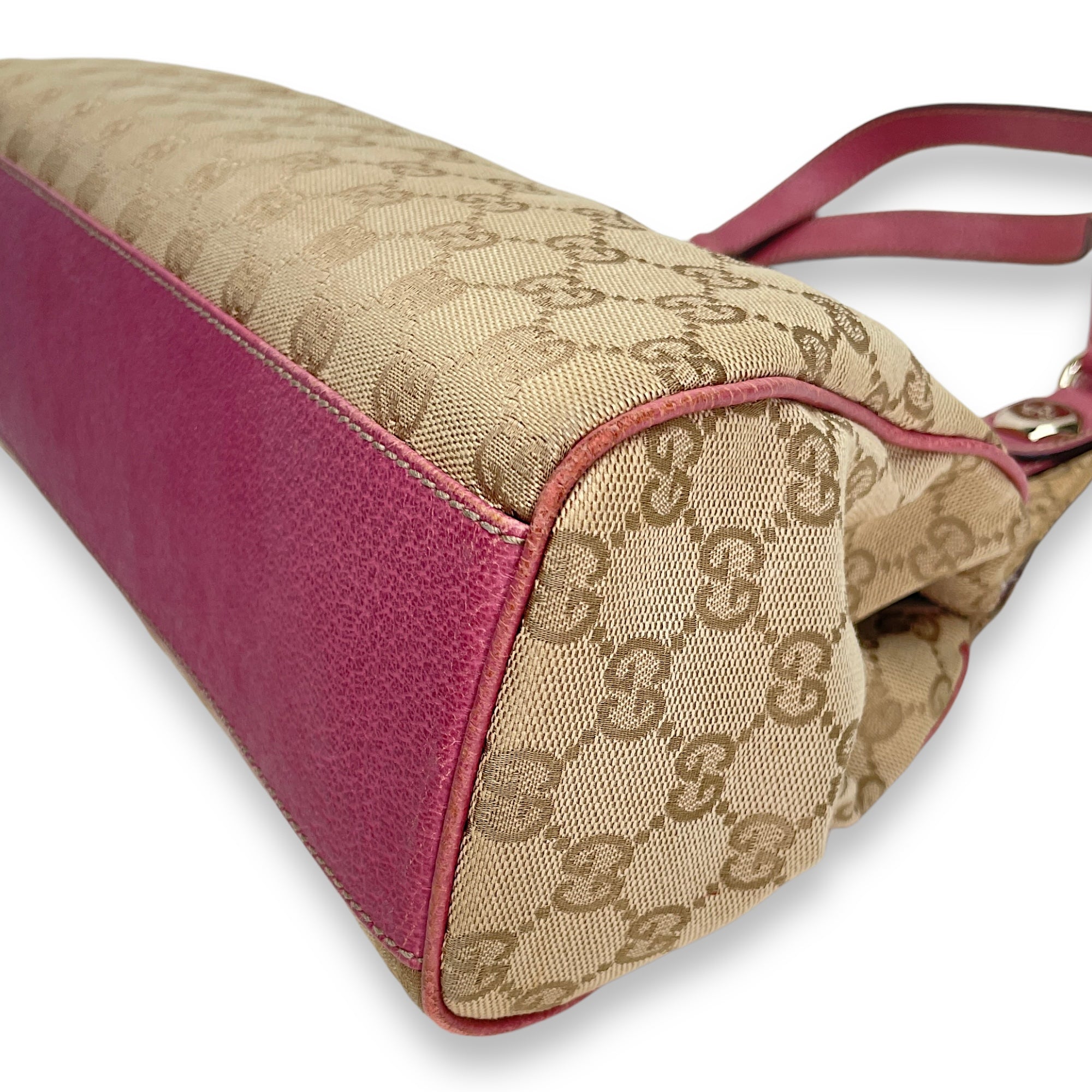 GG Charmy Shoulder bag in Canvas, Light Gold Hardware - Image 9