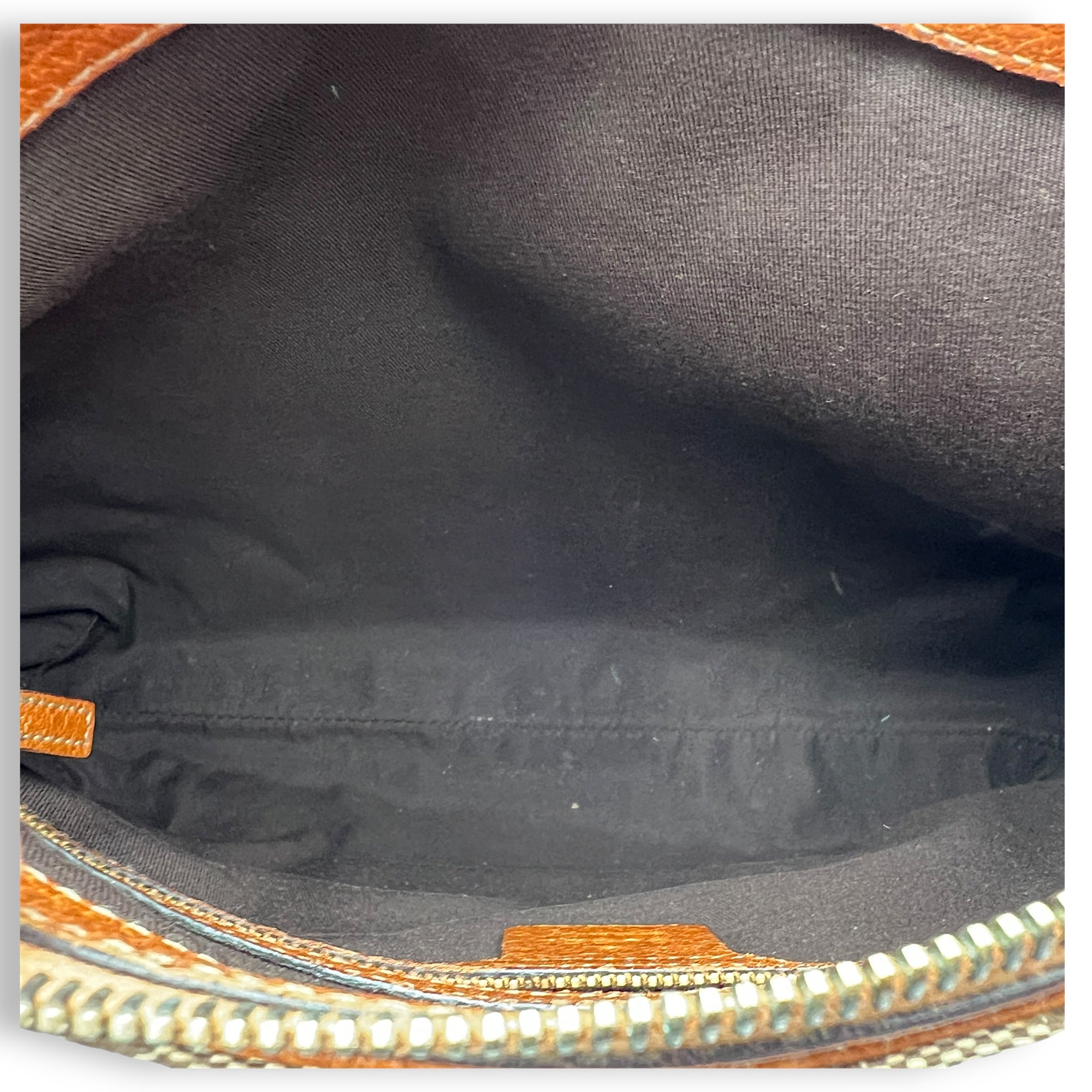 GG Creole Brown Shoulder Bag in Canvas, Gold hardware - Image 11