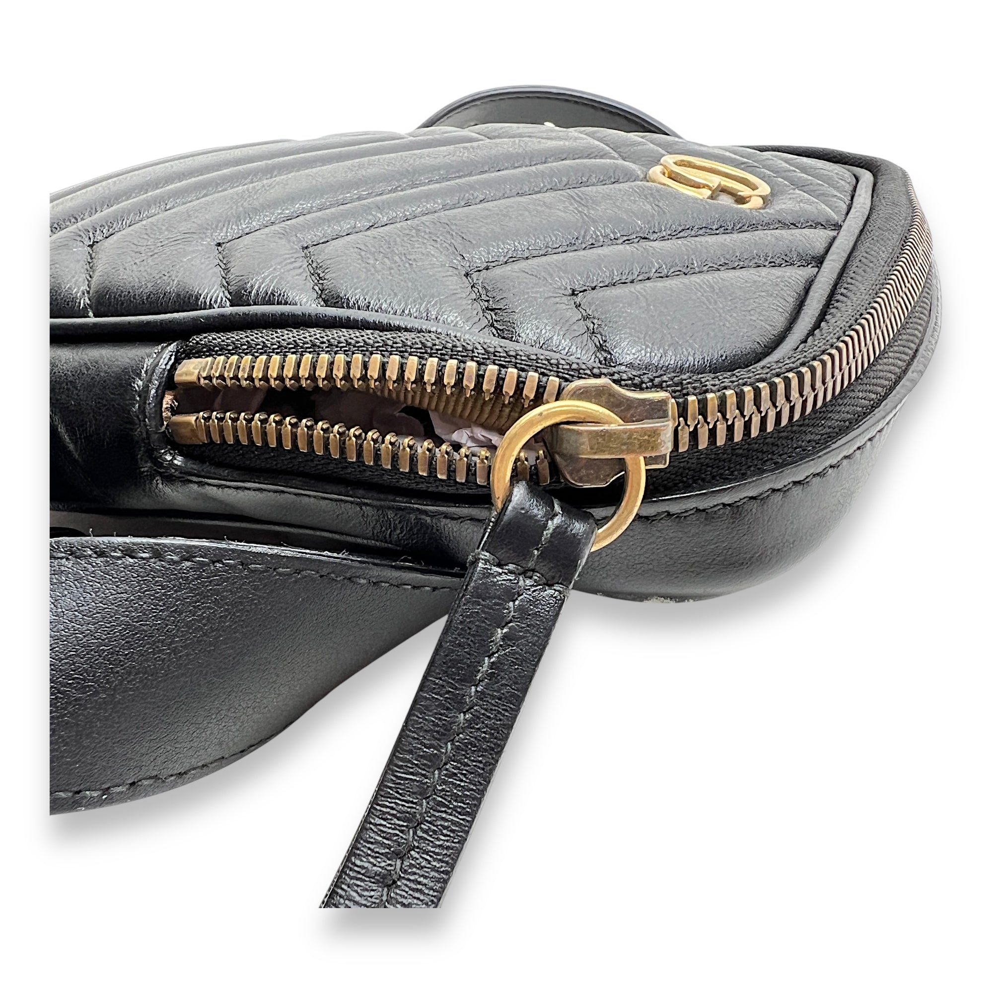 GG Marmont Belt bag in Calfskin, Gold Hardware - Image 8