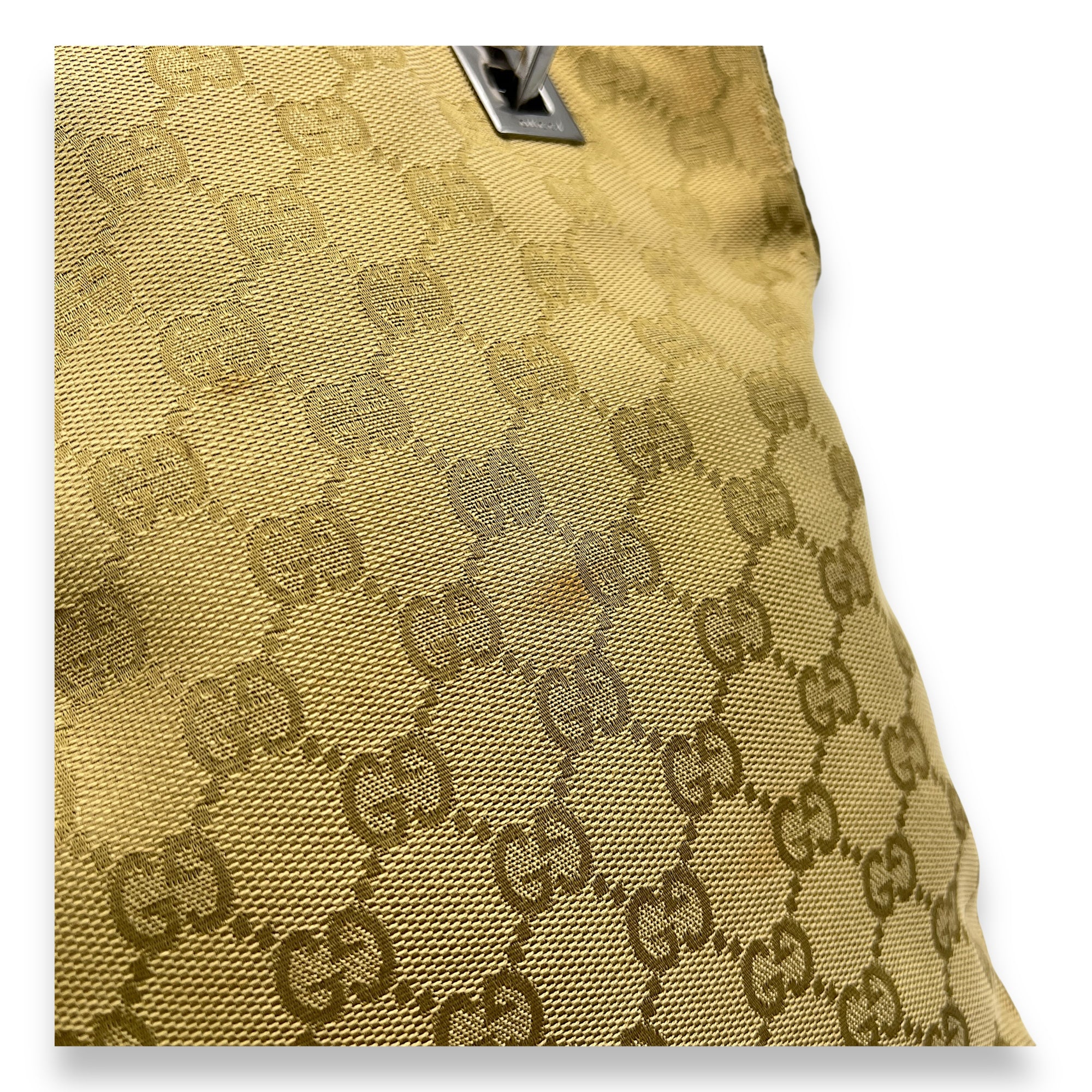 GG Tote Bag Mini Beige in Canvas, Silver hardware - Image 7