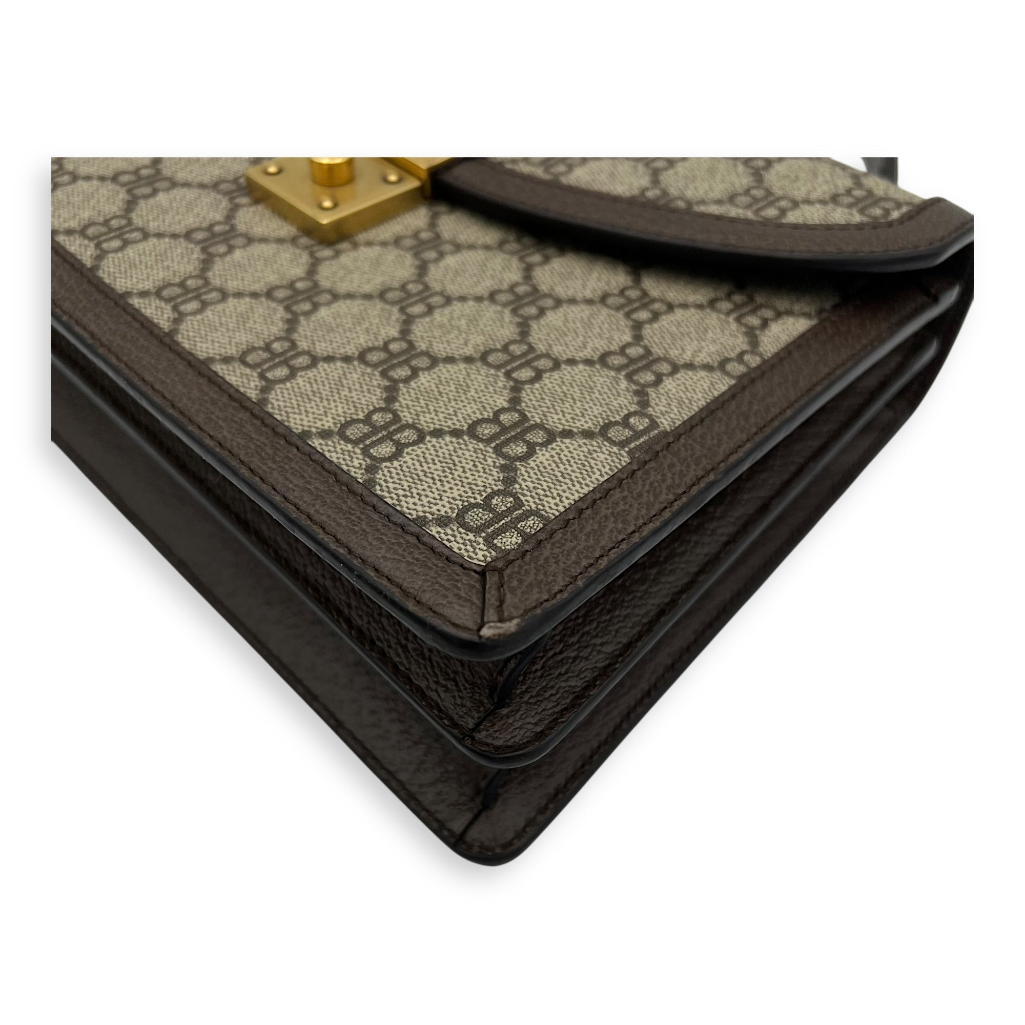 Others Top Handle Bag Brown in Coated Canvas, Gold hardware - Image 10