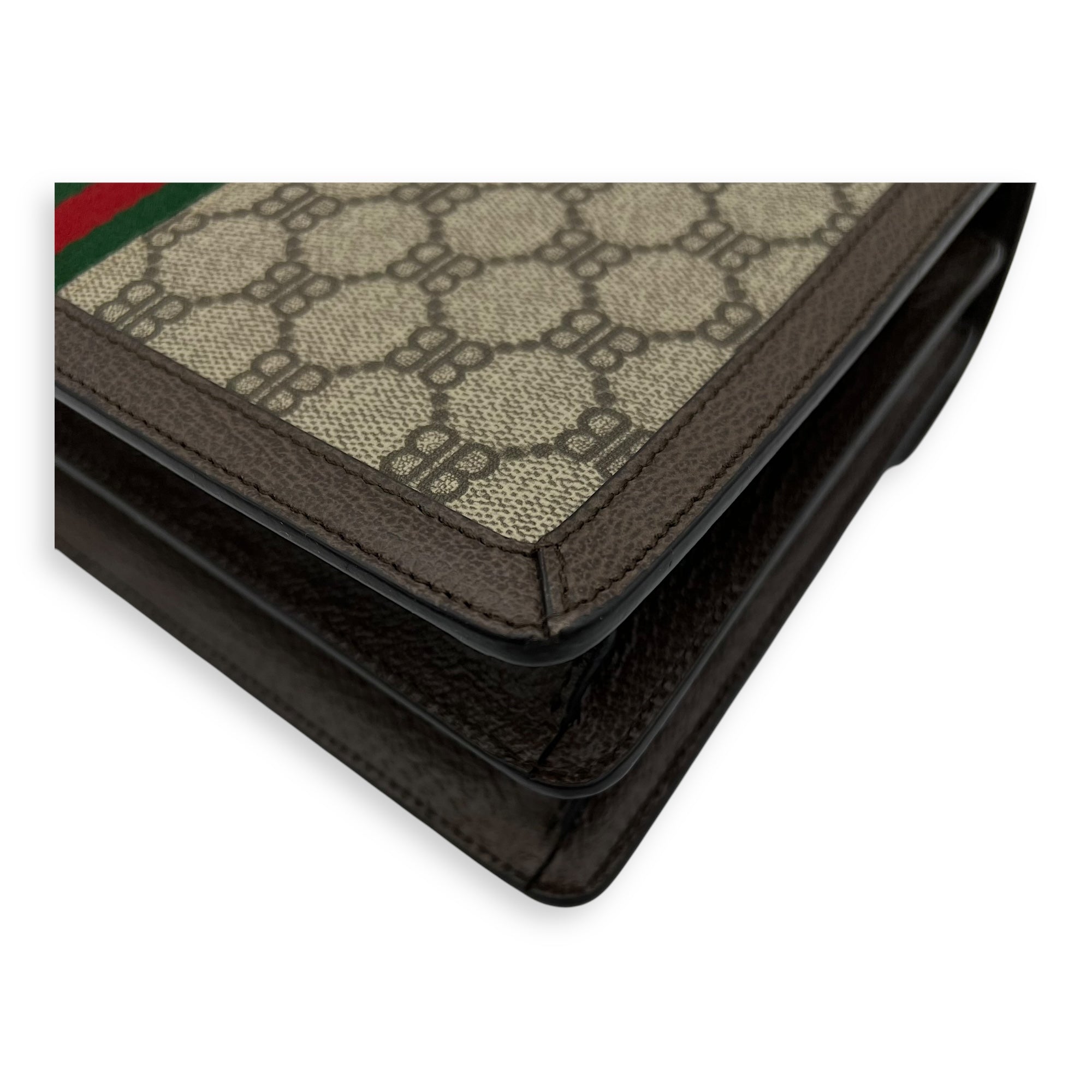 Others Top Handle Bag Brown in Coated Canvas, Gold hardware - Image 12