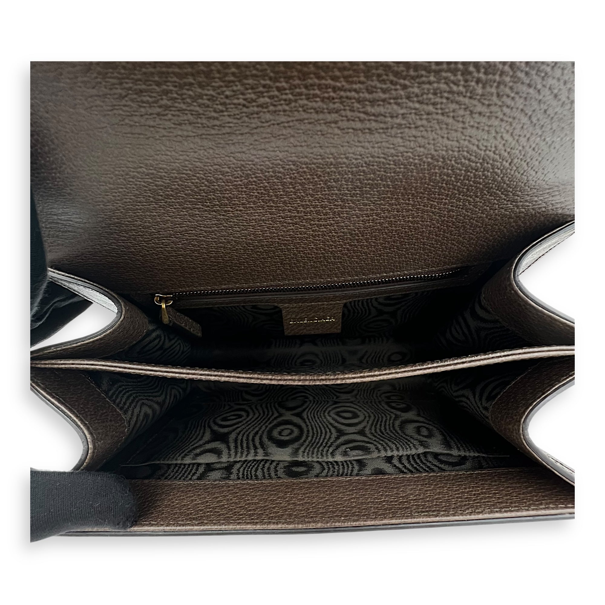 Others Top Handle Bag Brown in Coated Canvas, Gold hardware - Image 6