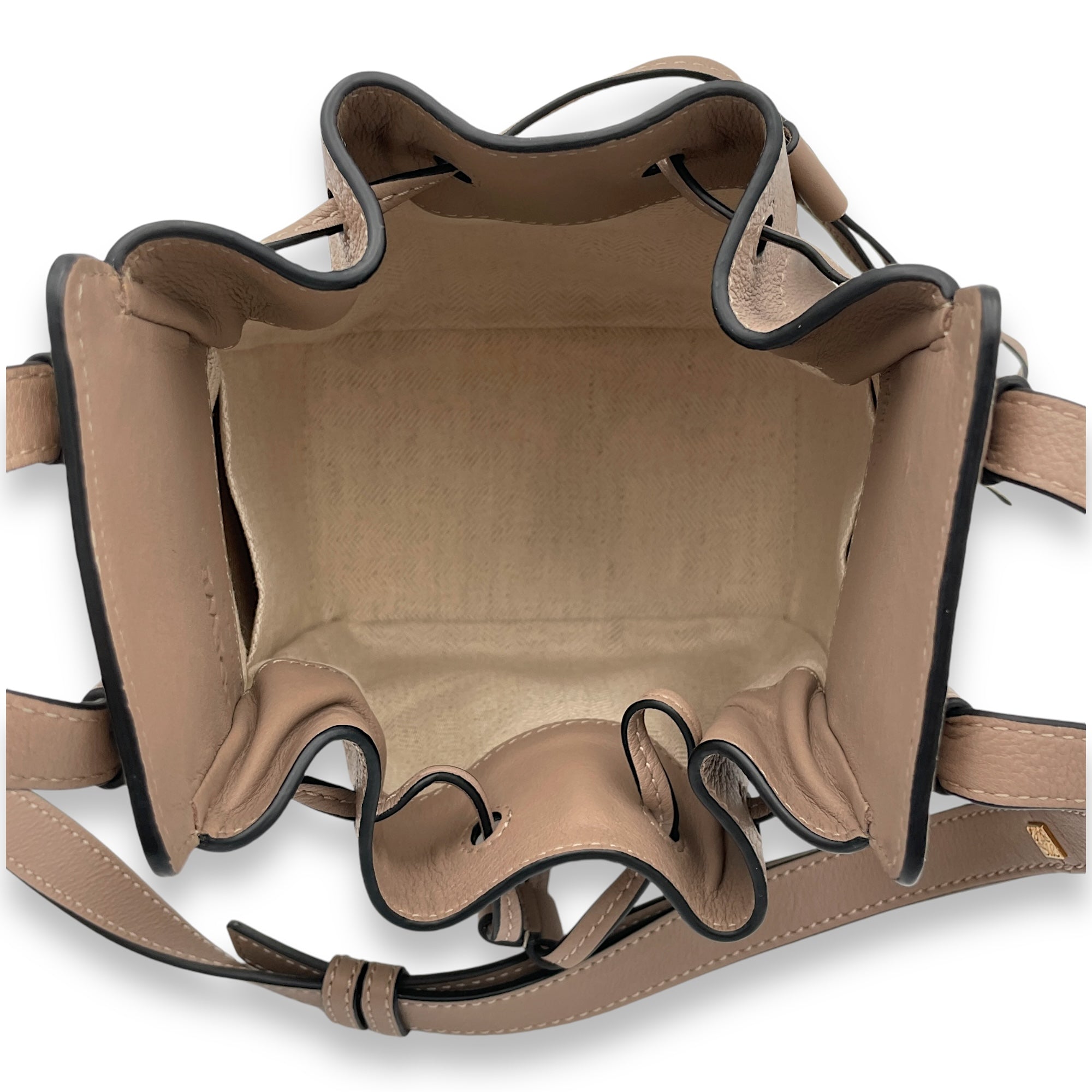 Hammock Mini Brown Top Handle Bag in Calfskin, Gold hardware - Image 9