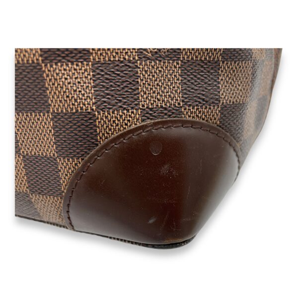 Hampstead MM Damier Ebene Top Handle Bag in Coated Canvas, Gold hardware - Image 11