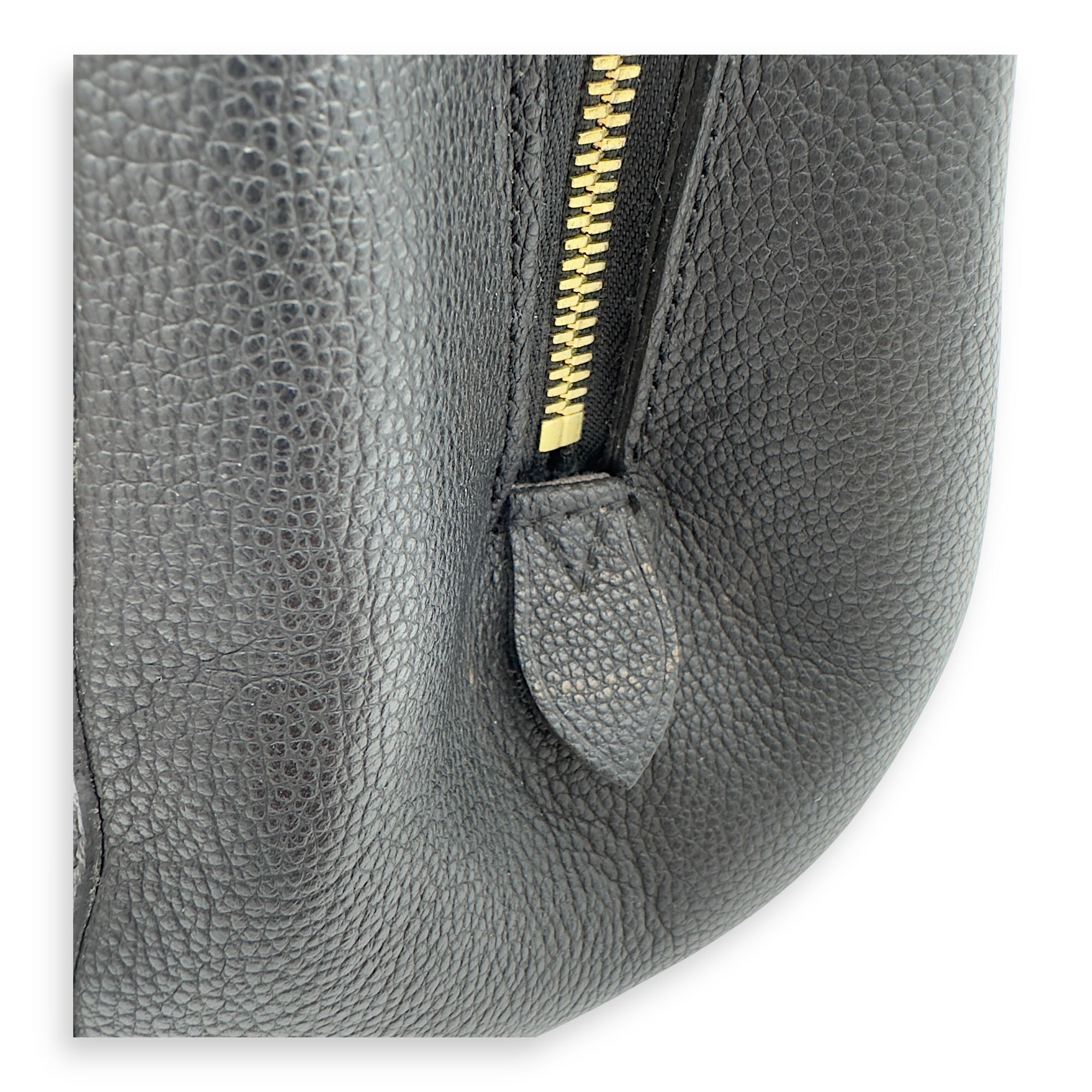 Montaigne BB Black Top Handle Bag in Monogram Empreinte Leather, Gold hardware - Image 16