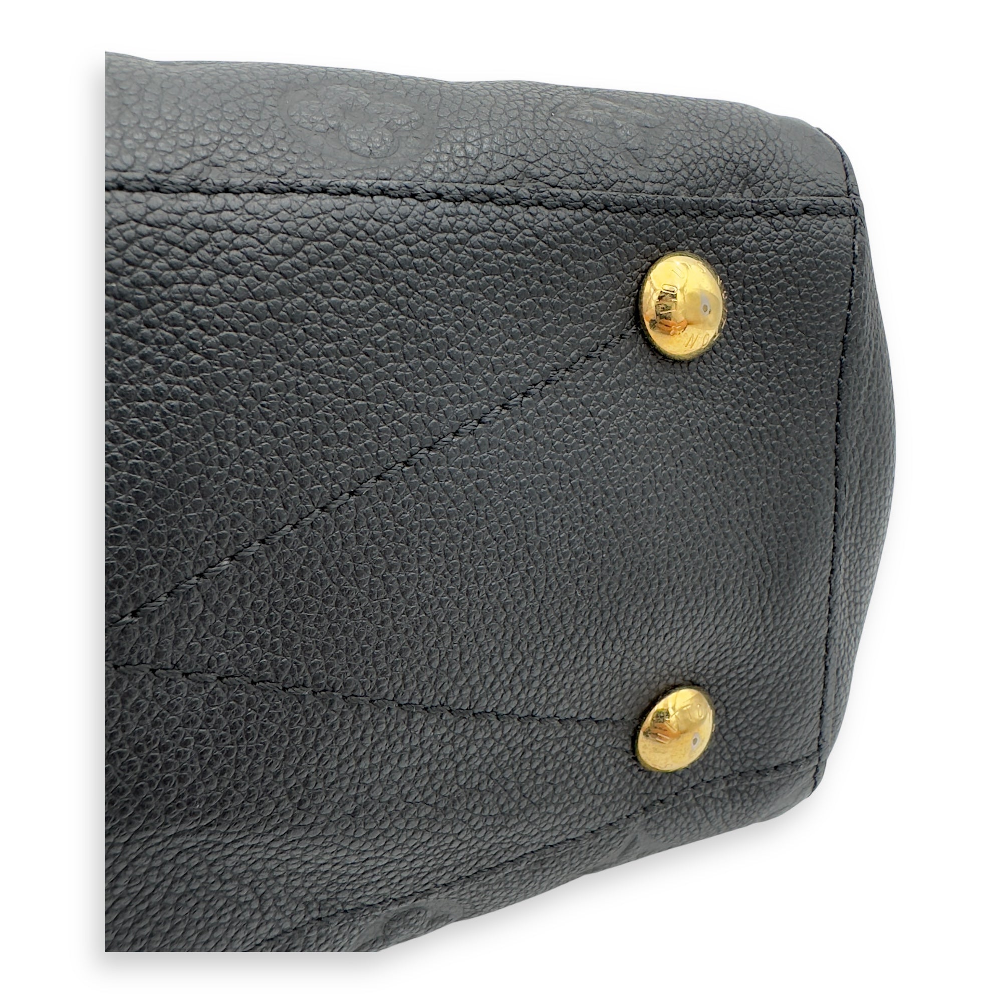 Montaigne BB Black Top Handle Bag in Monogram Empreinte Leather, Gold hardware - Image 18