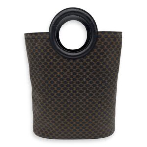 Macadam Tote Bag Blue in Coated Canvas, Gold hardware