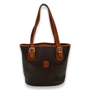 Macadam Tote Bag Beige in Coated Canvas, Gold hardware