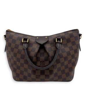 Siena Top Handle Bag PM Brown in Coated Canvas, Gold hardware