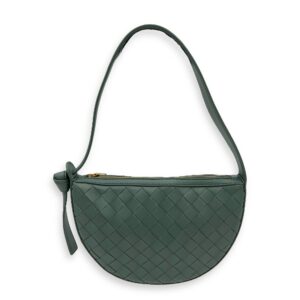 sunrise Shoulder Bag Mini Green in Calfskin, Gold hardware