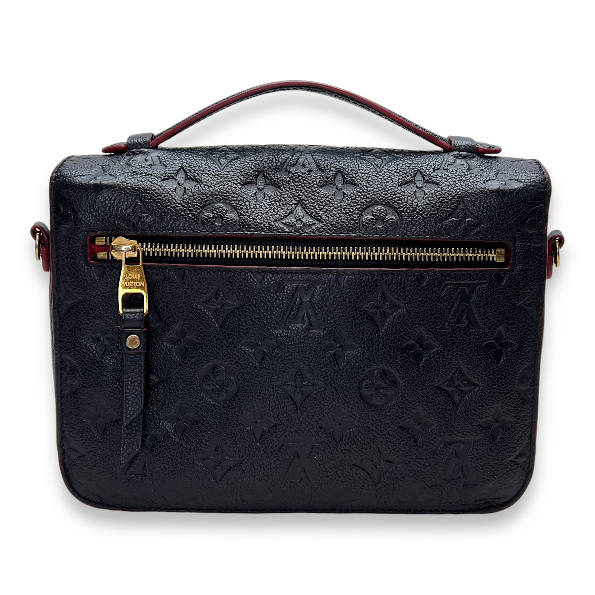 Metis Pochette Blue Crossbody Bag in Monogram Empreinte Leather, Gold hardware - Image 2