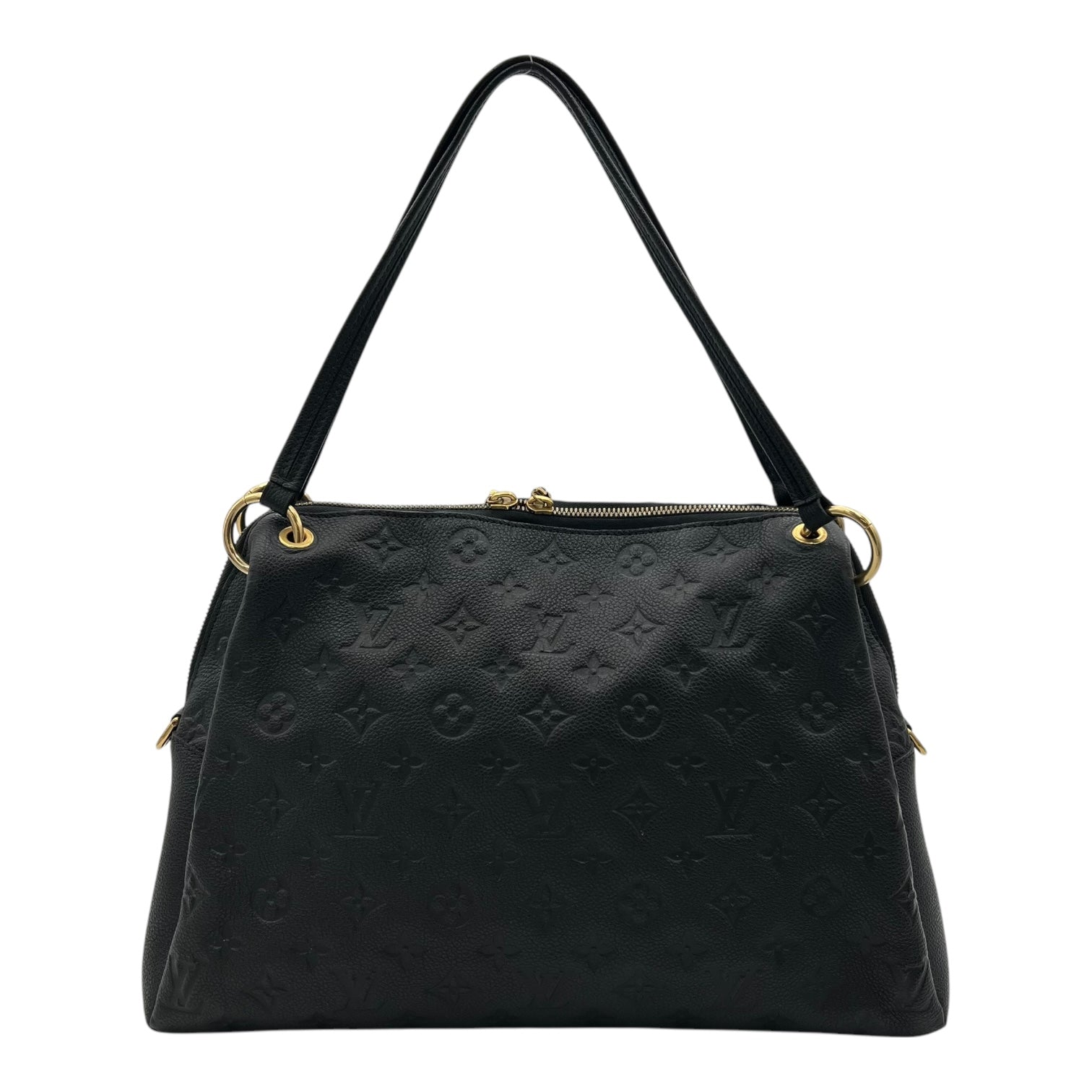 Ponthieu Black Top Handle Bag in Monogram Empreinte Leather, Gold hardware - Image 2