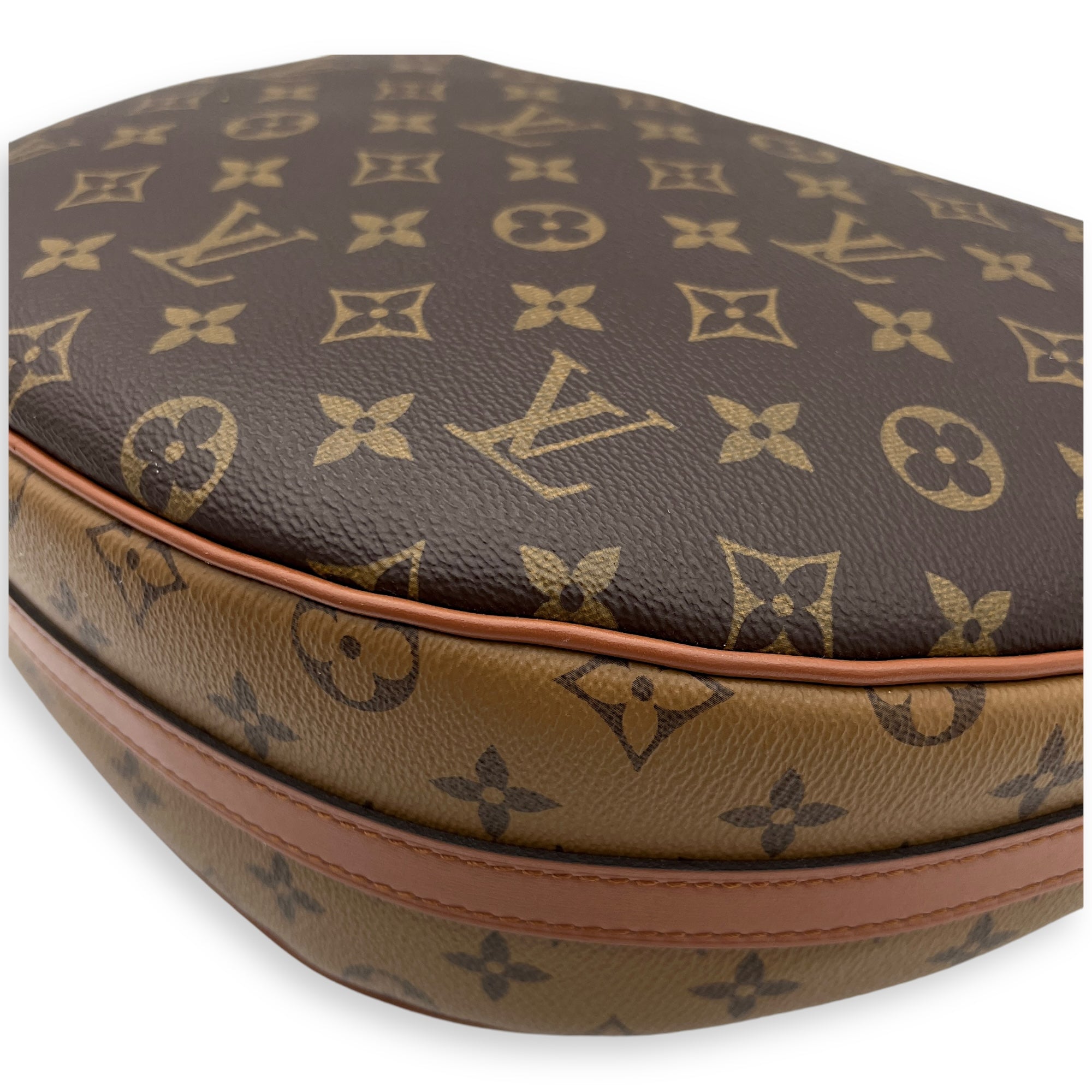 Loop Hobo Shoulder Bag Brown in Monogram Coated Canvas, Gold hardware - Image 9