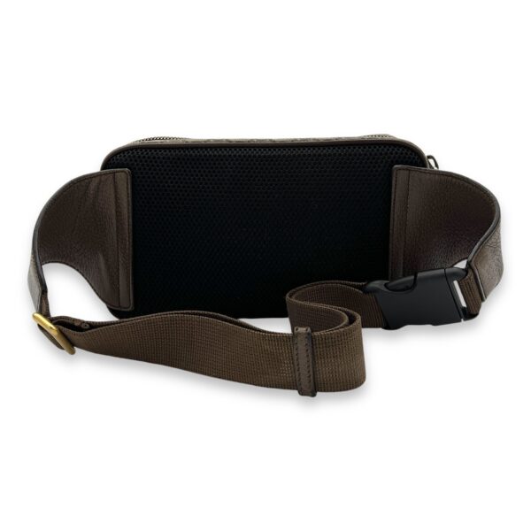Ophidia Crossbody Bag Brown in Coated Canvas, Gold hardware - Image 2