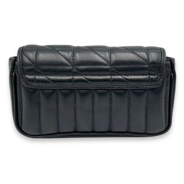 GG Marmont Super Mini Black Shoulder Bag in Calfskin, Silver hardware - Image 2