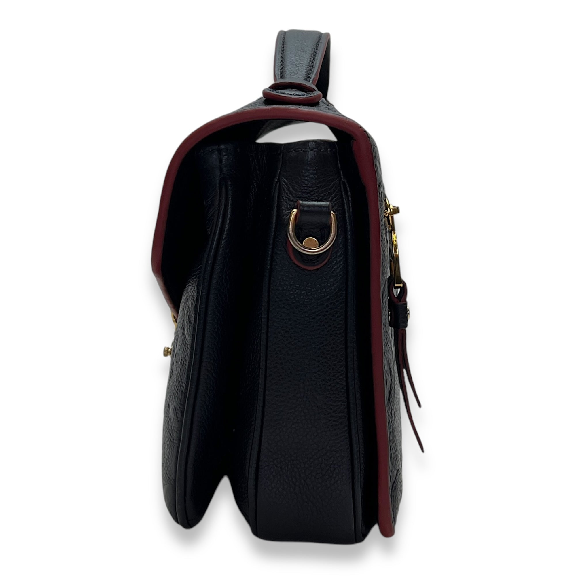 Metis Pochette Blue Crossbody Bag in Monogram Empreinte Leather, Gold hardware - Image 3