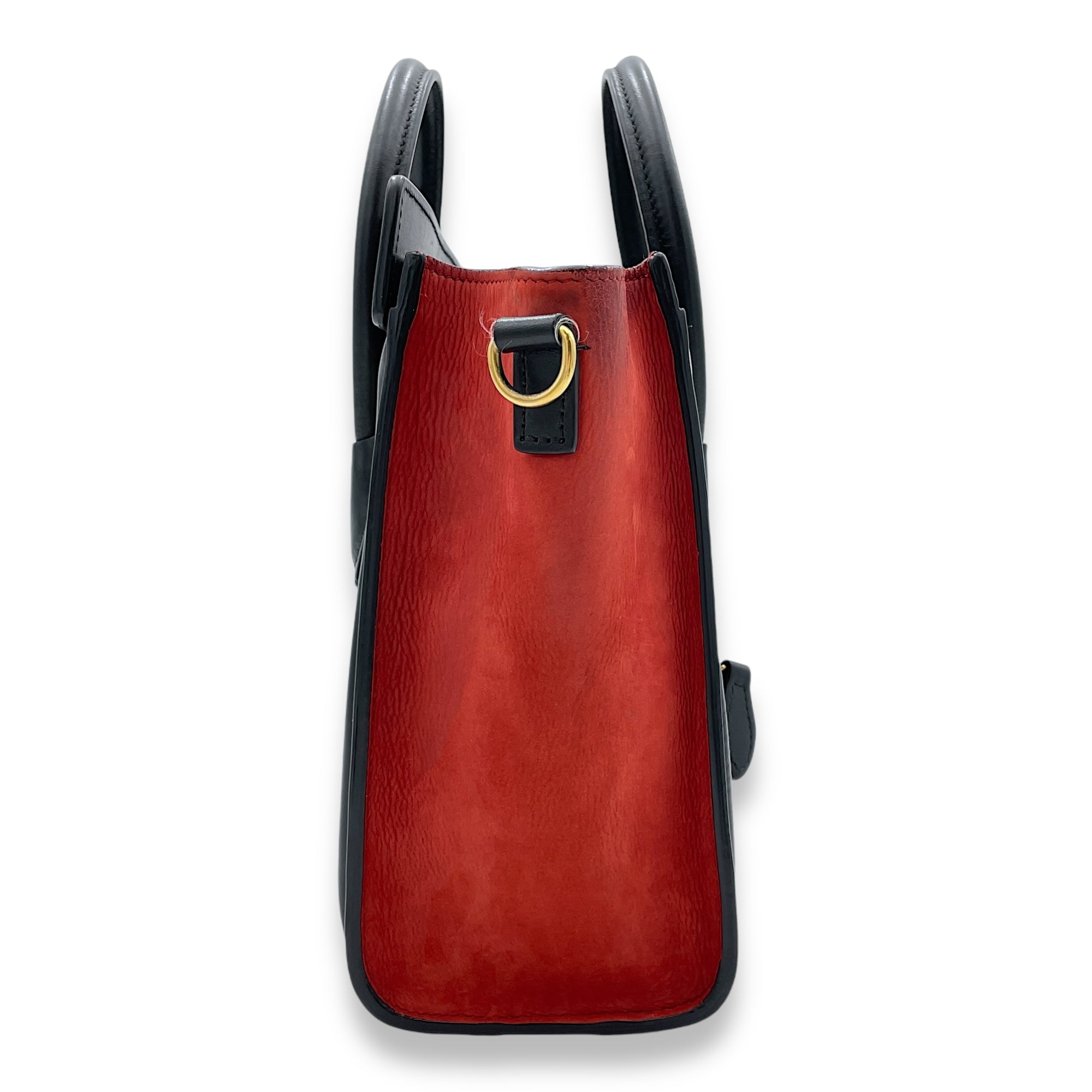 Luggage Top Handle Bag Nano Multi-colour in Calfskin, Gold hardware - Image 3