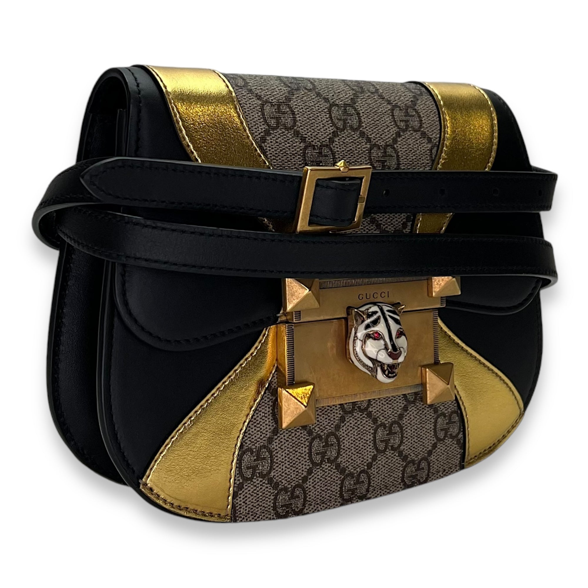 Osiride Multi-colour Crossbody Bag in Monogram Coated Canvas, Gold hardware - Image 3