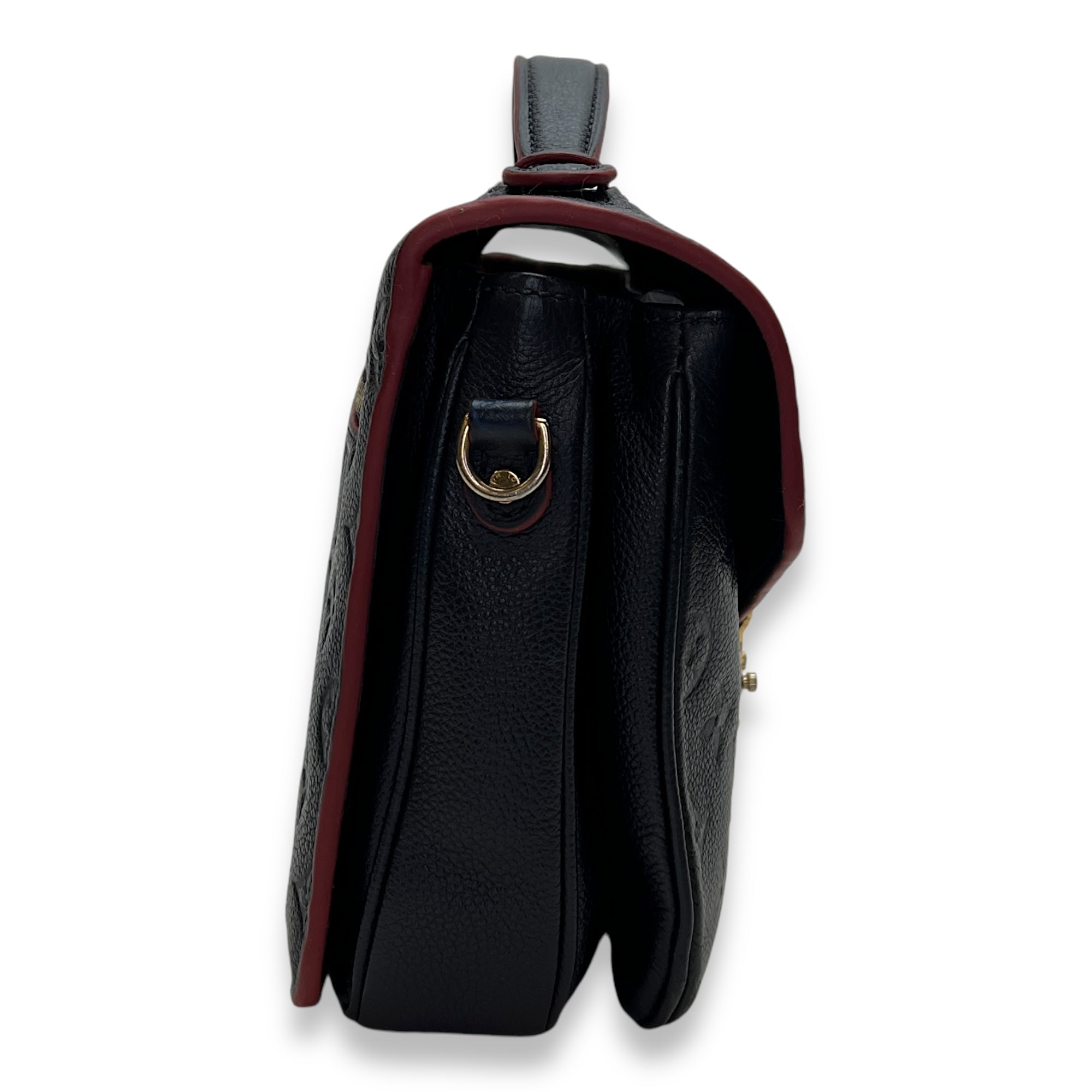 Metis Pochette Blue Crossbody Bag in Monogram Empreinte Leather, Gold hardware - Image 4