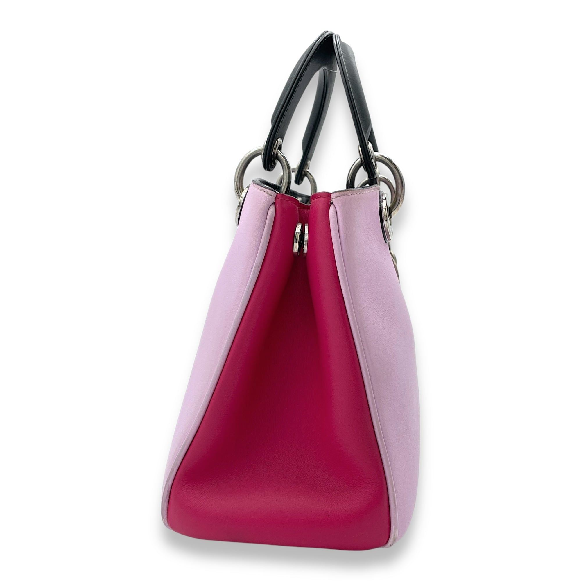 SMALL TWOWAY DIORISSIMO Small Crossbody bag in Calfskin, Silver Hardware - Image 4