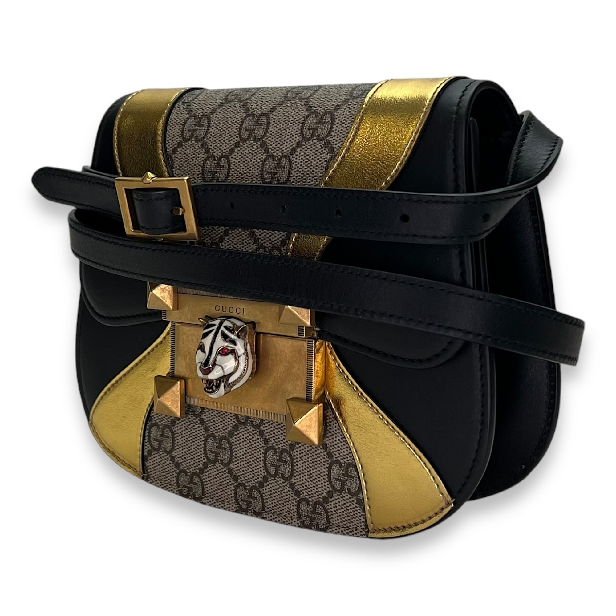 Osiride Multi-colour Crossbody Bag in Monogram Coated Canvas, Gold hardware - Image 4