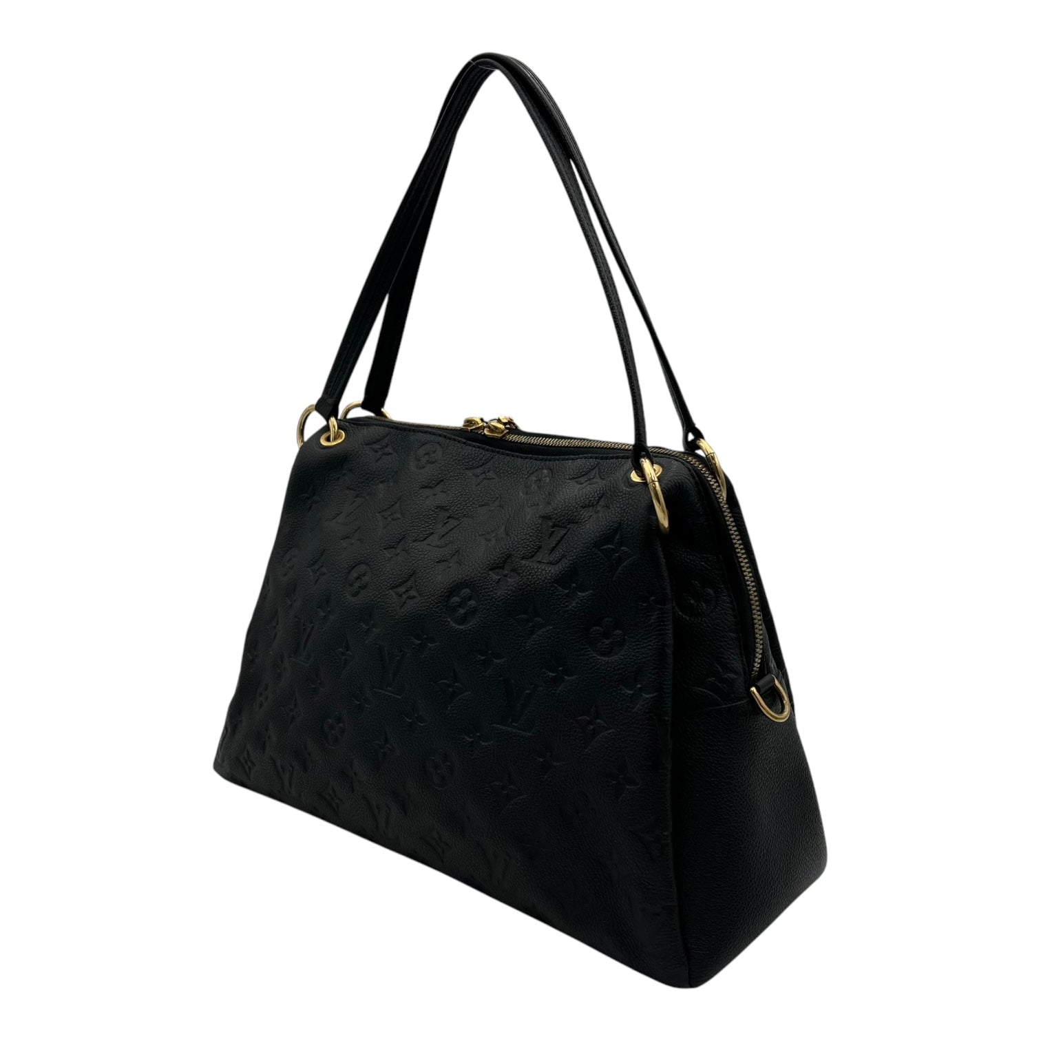 Ponthieu Black Top Handle Bag in Monogram Empreinte Leather, Gold hardware - Image 4