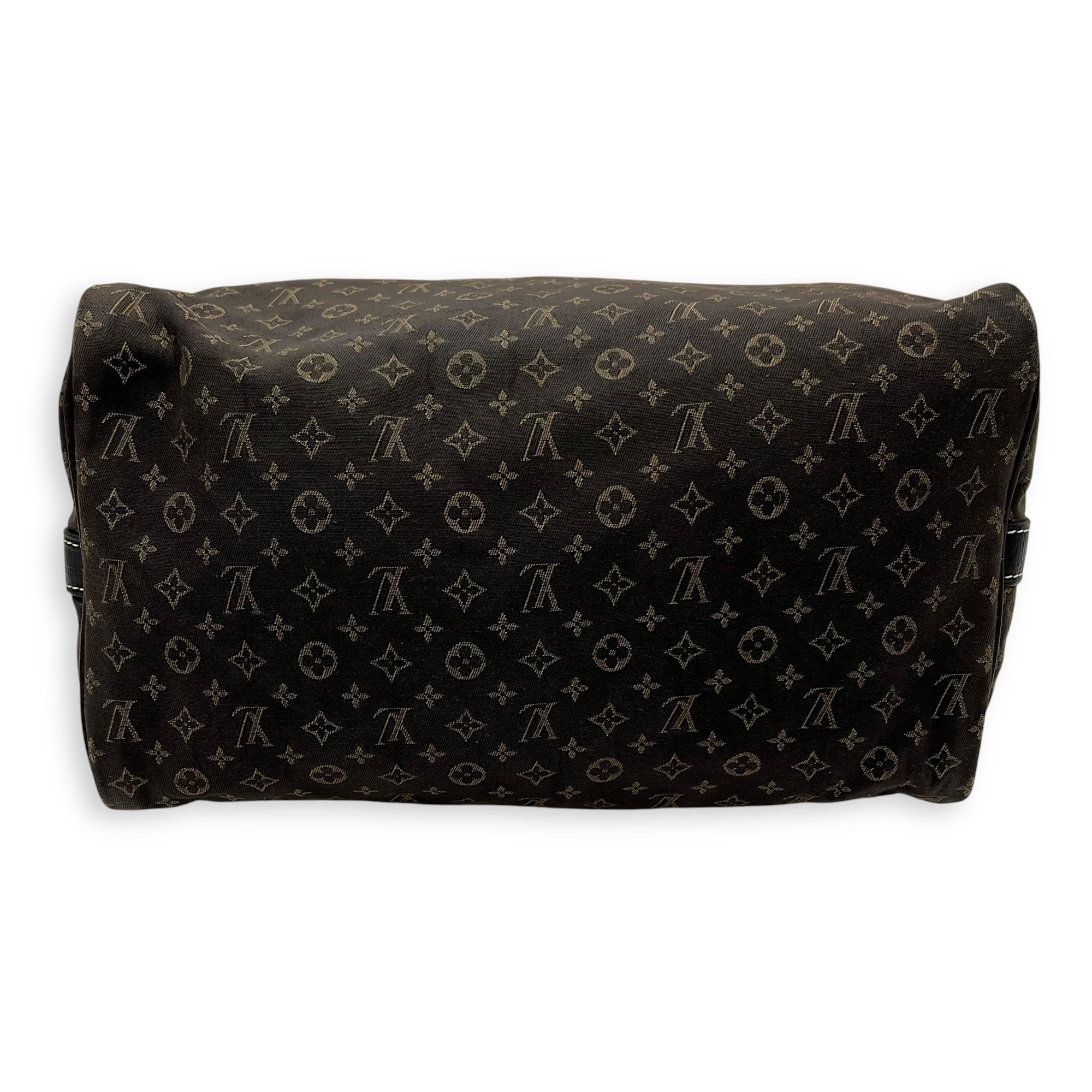 Speedy Bandouliere Monogram Mini Lin Top Handle Bag in Jacquard, Gold hardware - Image 13