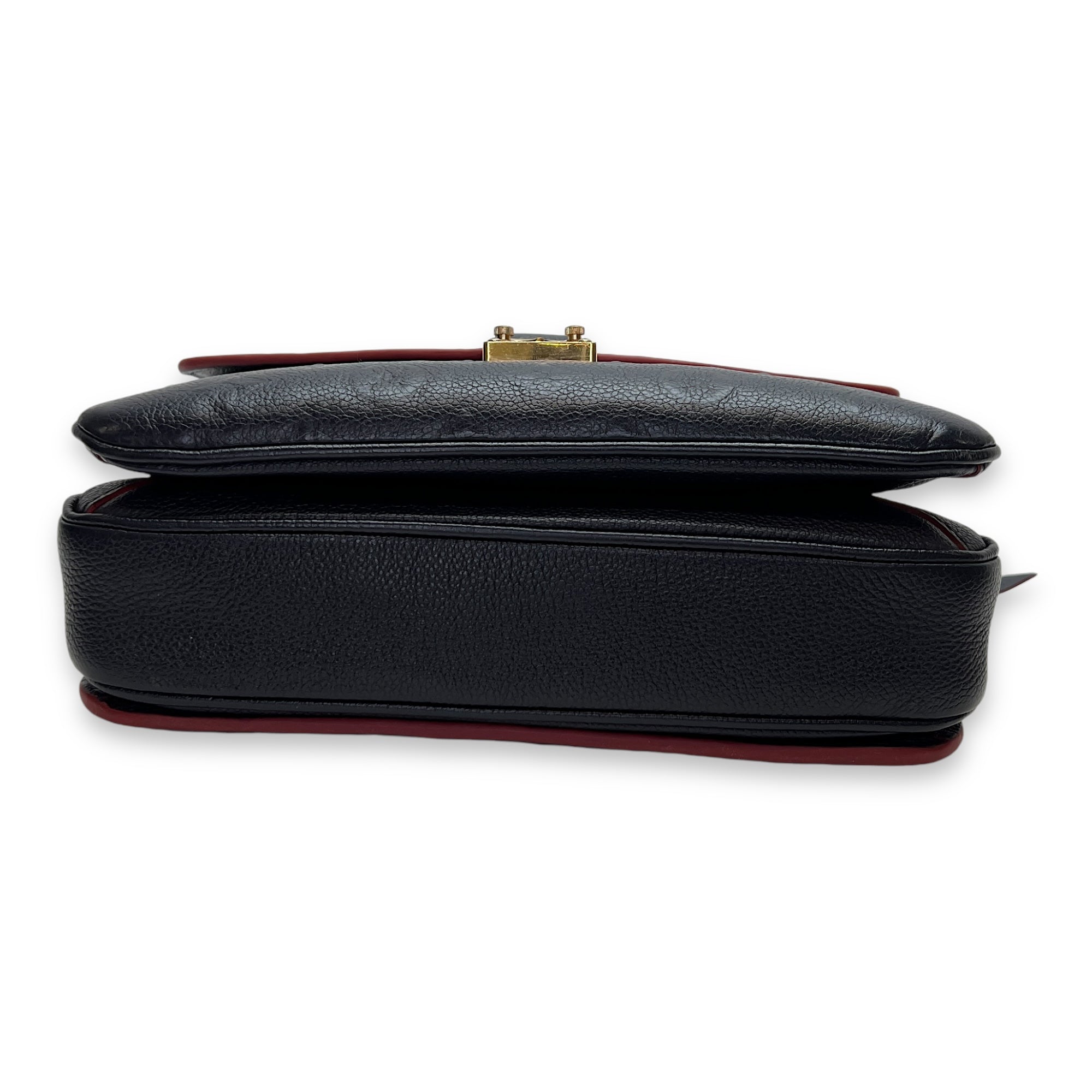 Metis Pochette Blue Crossbody Bag in Monogram Empreinte Leather, Gold hardware - Image 5