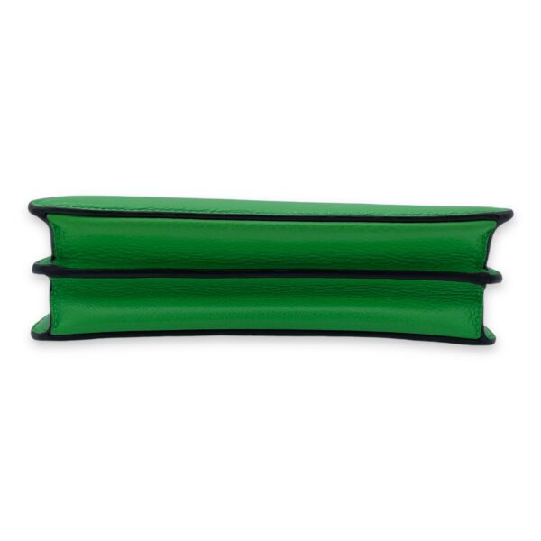 ISeeU Small Green Top Handle Bag in Calfskin, Silver hardware - Image 5