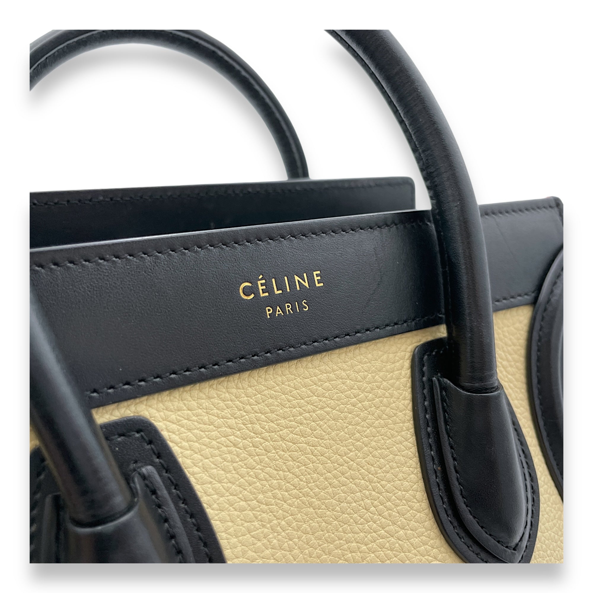 Luggage Top Handle Bag Nano Multi-colour in Calfskin, Gold hardware - Image 6