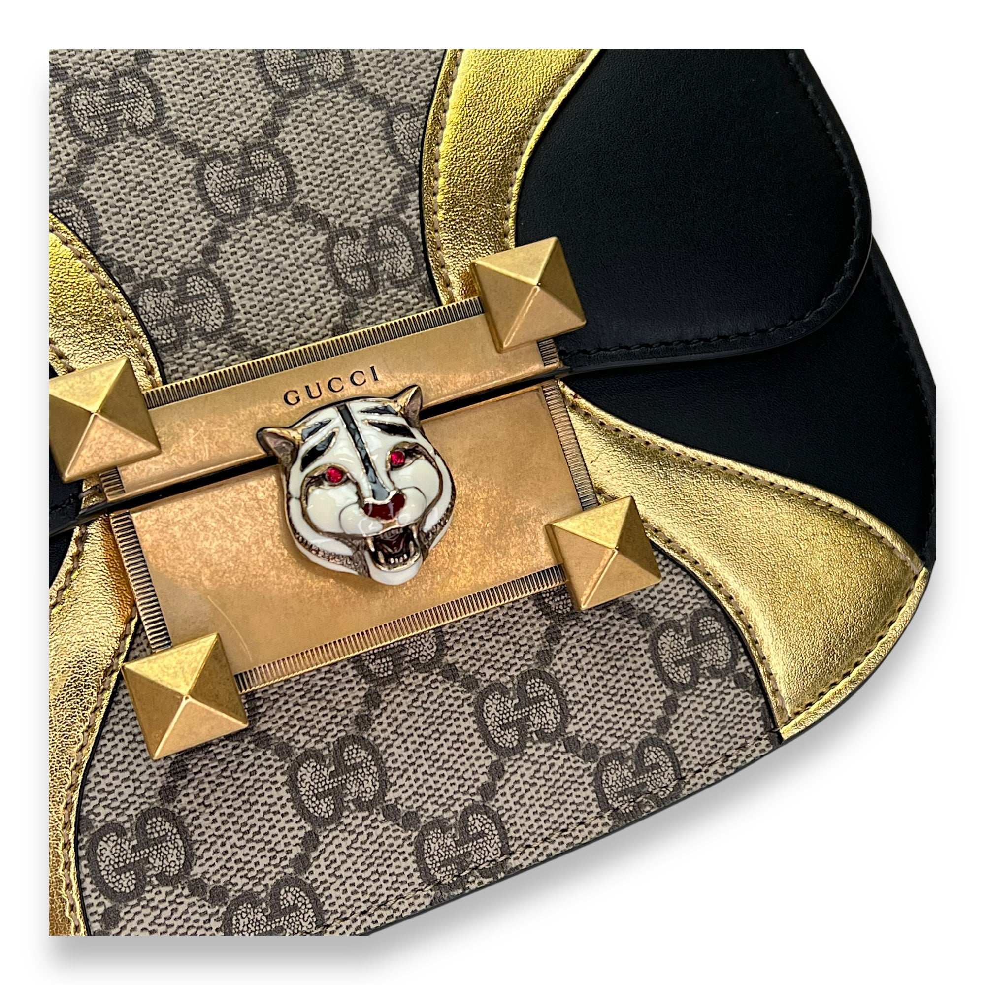 Osiride Multi-colour Crossbody Bag in Monogram Coated Canvas, Gold hardware - Image 6