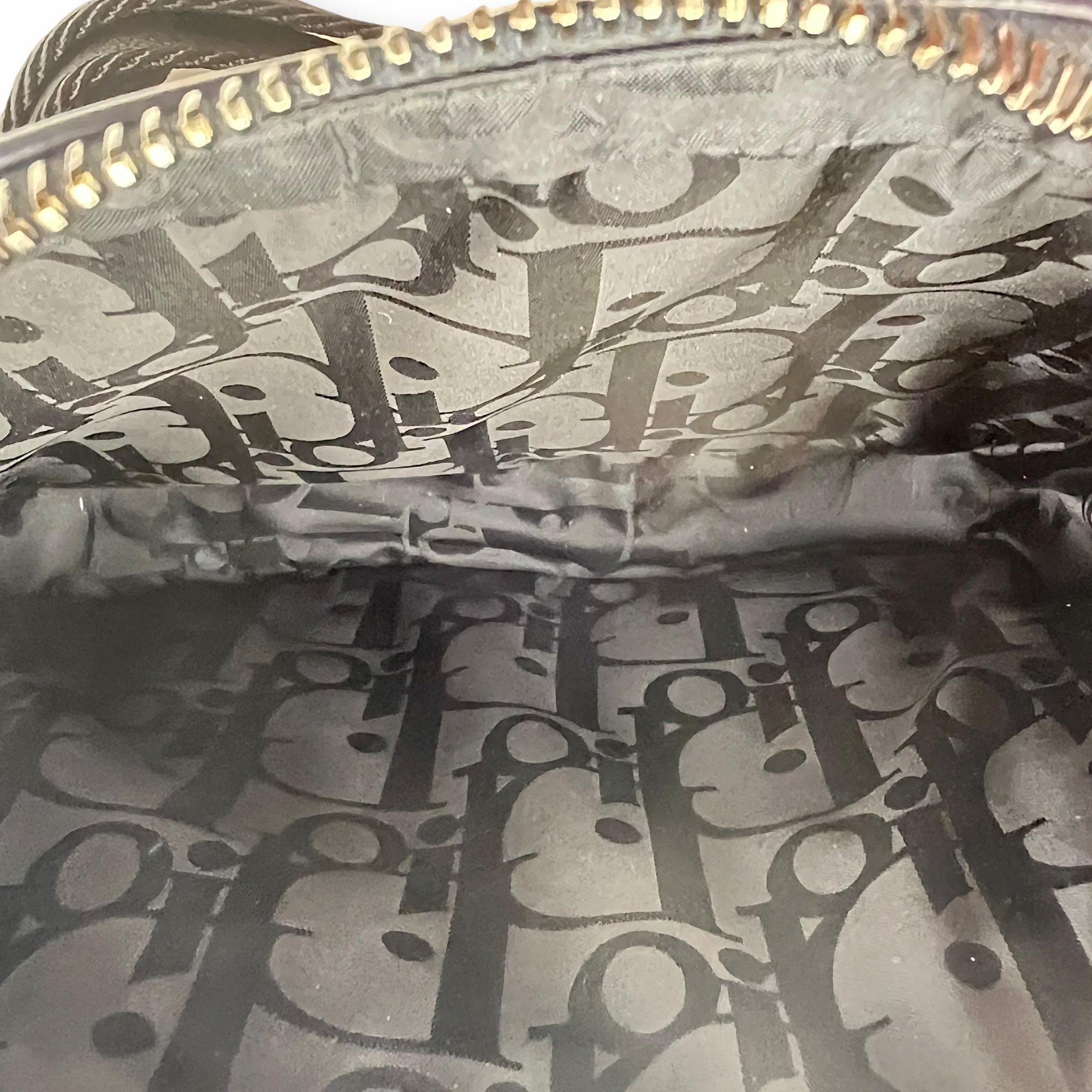 x Descente Double Zip Blue Crossbody Bag in Calfskin, Silver hardware - Image 7