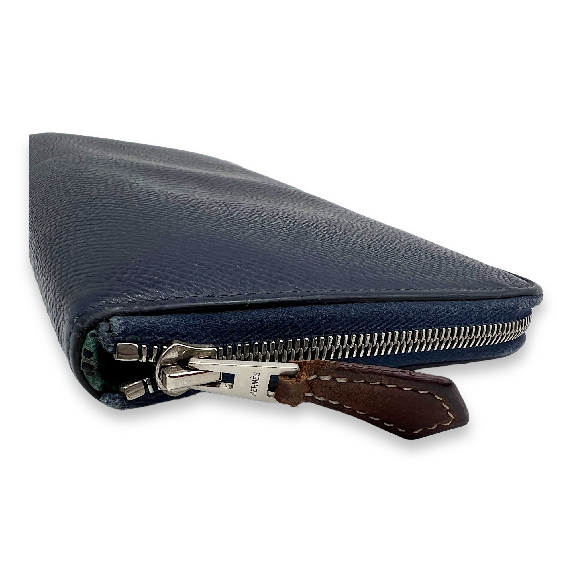 Silk In Long Blue in Epsom, Palladium hardware - Image 7