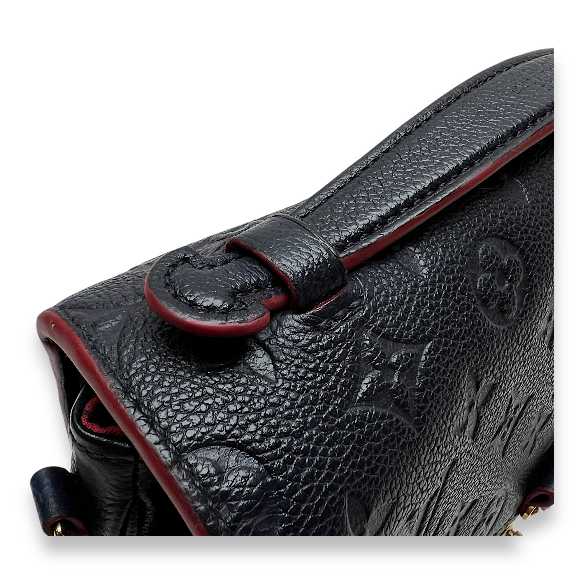 Metis Pochette Blue Crossbody Bag in Monogram Empreinte Leather, Gold hardware - Image 7