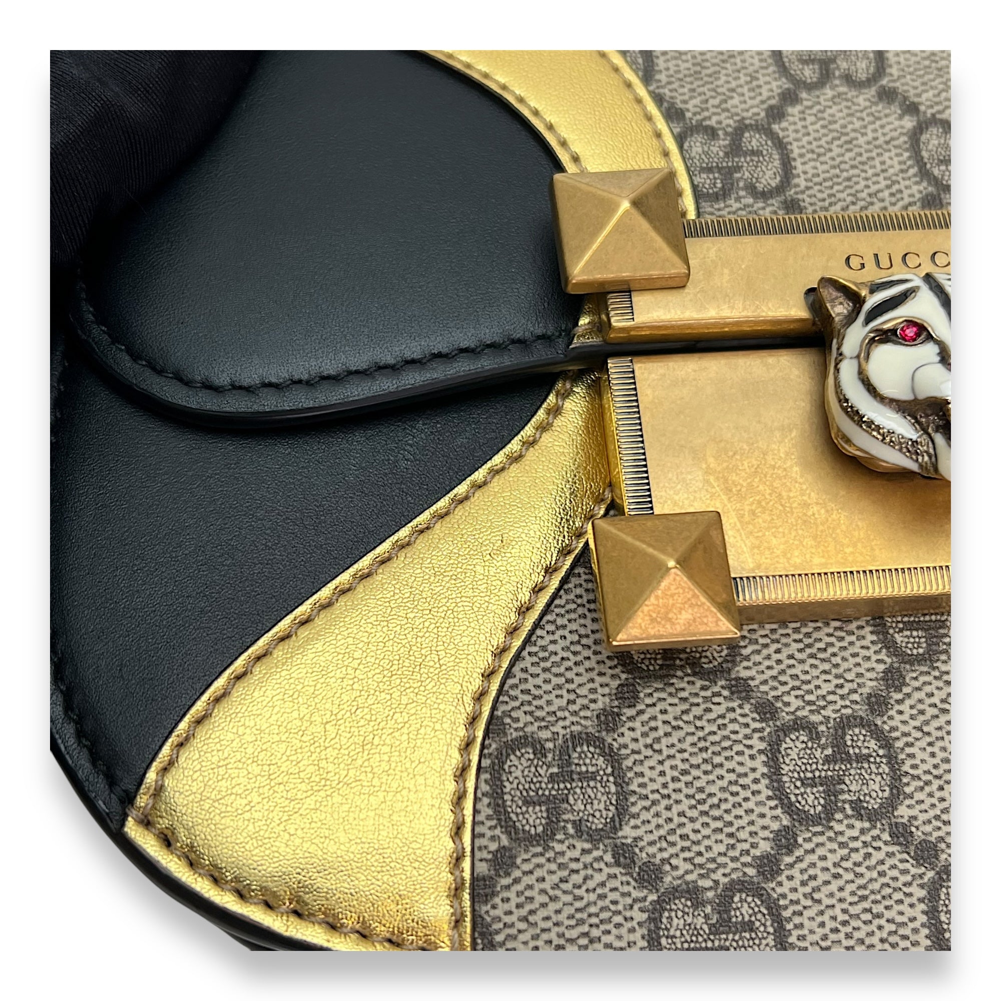 Osiride Multi-colour Crossbody Bag in Monogram Coated Canvas, Gold hardware - Image 7