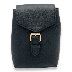 Tiny Backpack Black in Monogram Empreinte Leather, Gold hardware