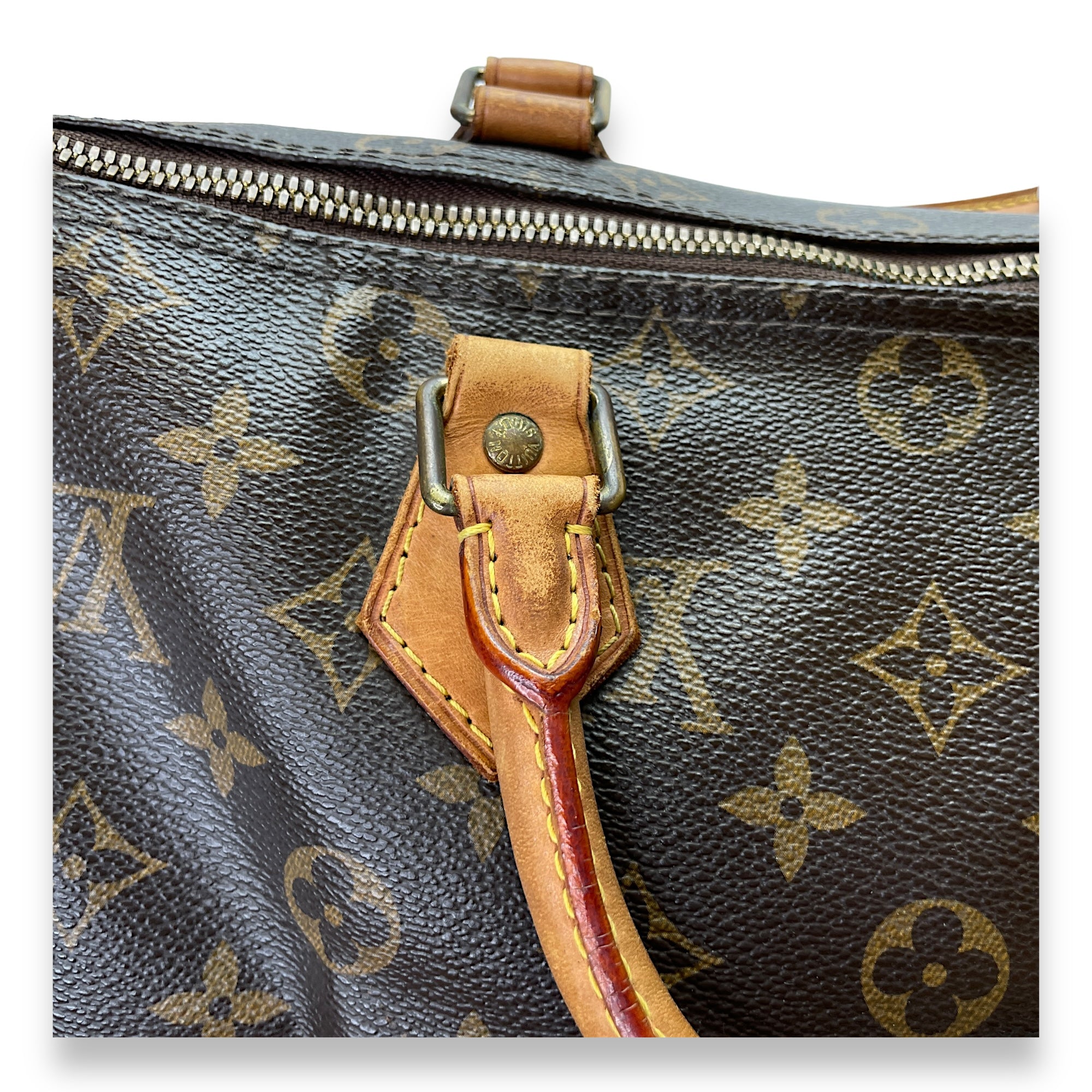 Speedy Bandouliere 30 Brown Top Handle Bag in Monogram Coated Canvas, Gold hardware - Image 8